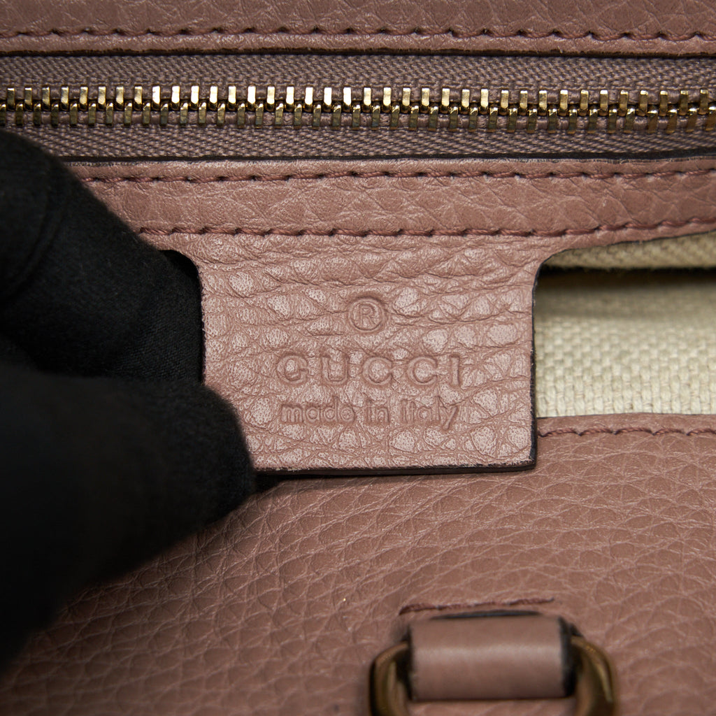 GUCCI SOHO CHAIN SHOULDER BAG LIGHT PINK GHW