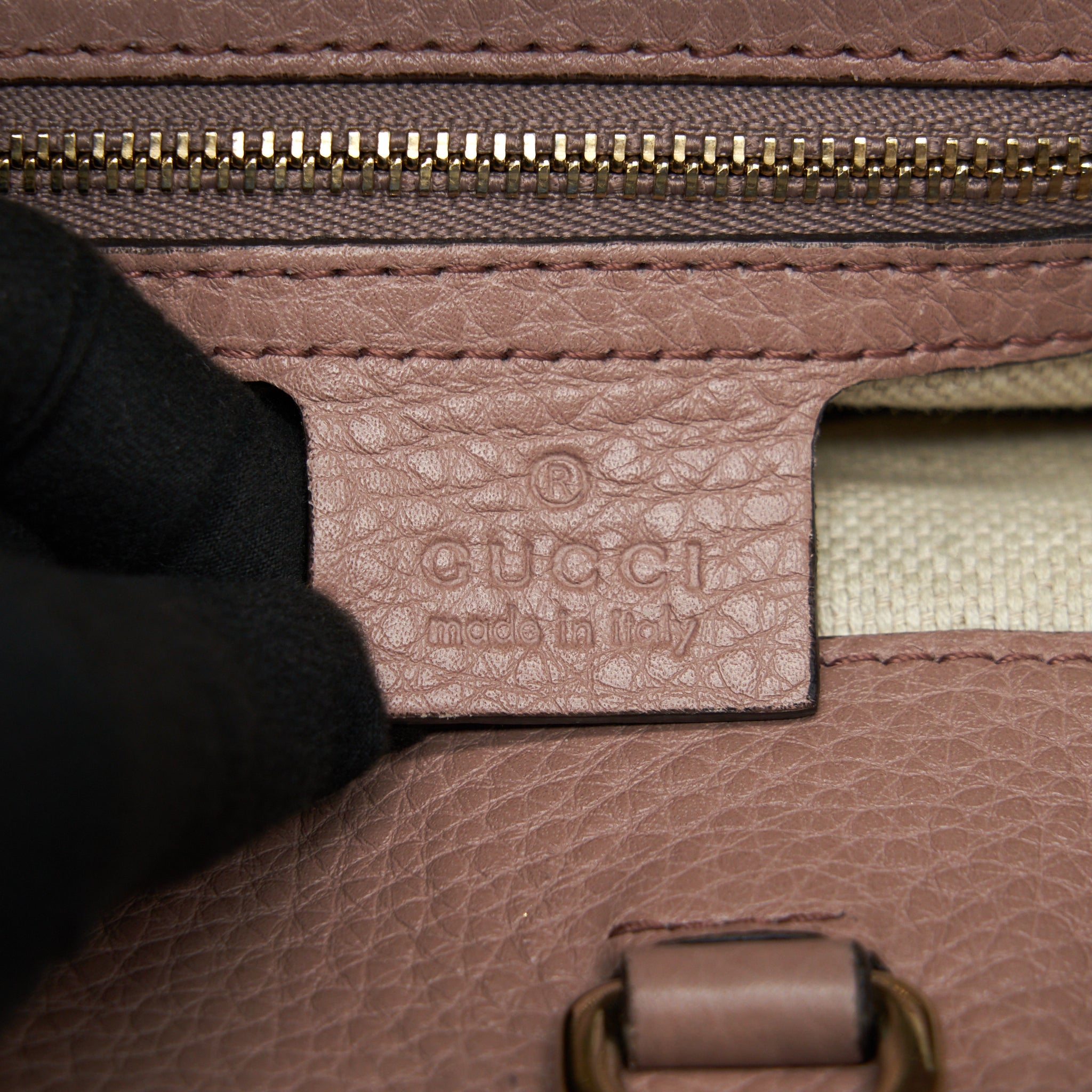 GUCCI SOHO CHAIN SHOULDER BAG LIGHT PINK GHW