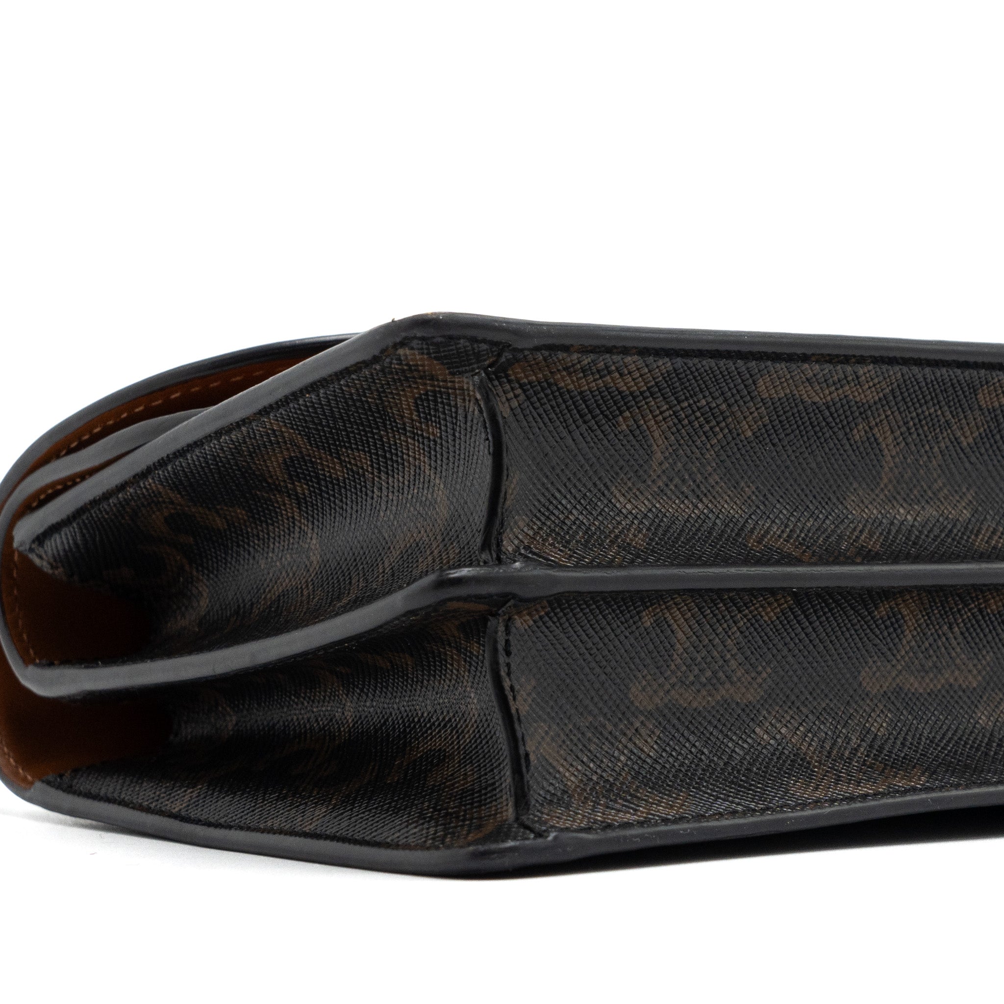 CELINE WALLET ON STRAP TRIOMPHE CANVAS/SMOOTH LAMBSKIN TAN GHW