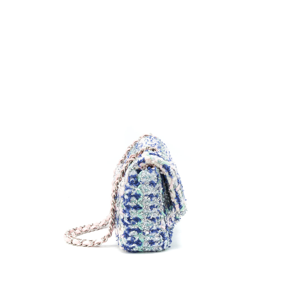 CHANEL TWEED CLASSIC FLAP BAG MULTI COLOUR SHW