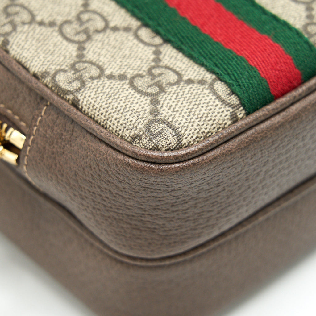 GUCCI OPHIDIA GG SUPREME MINI SHOULDER BAG