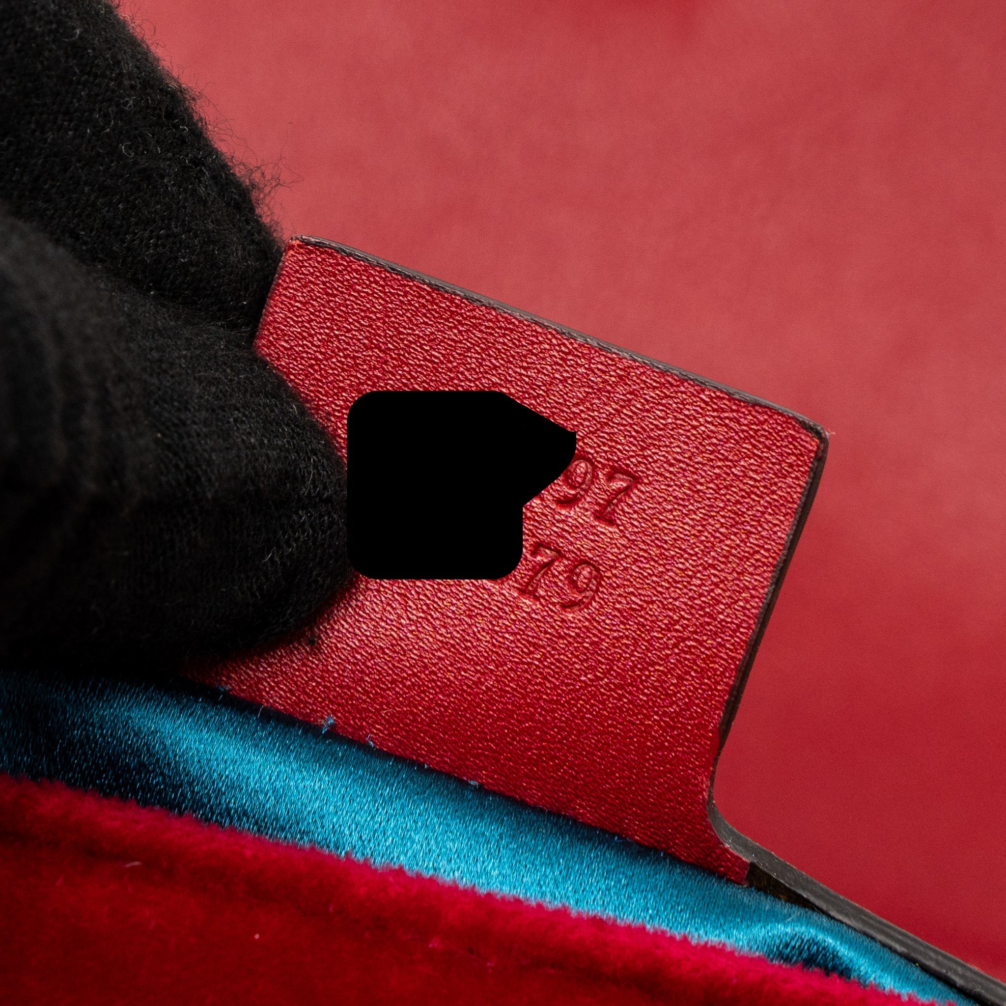 GUCCI SMALL GG MARMONT BAG VELVET RED BRUSHED GHW