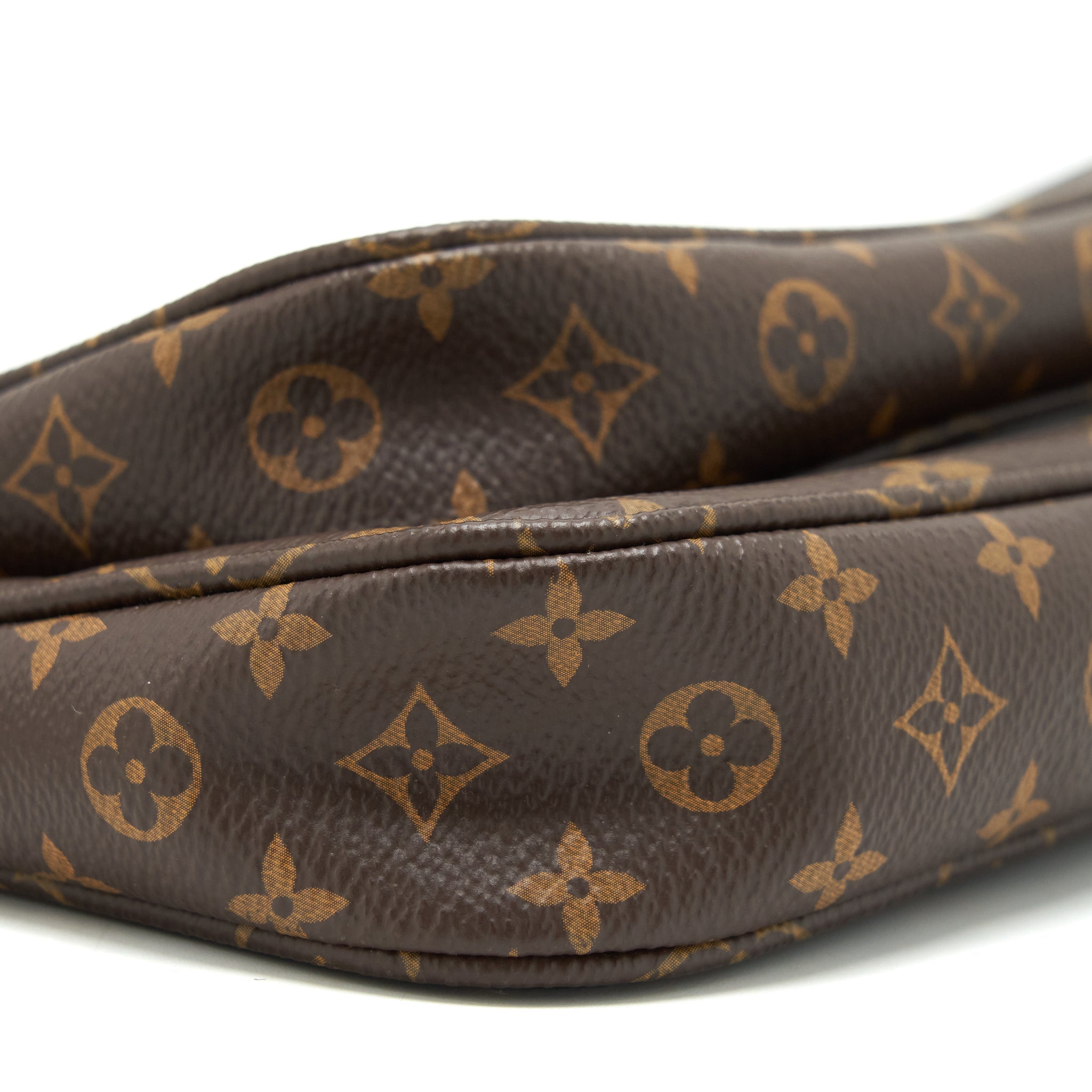 LOUIS VUITTON MULTI POCHETTE KAHKI STRAP MONOGRAM GHW