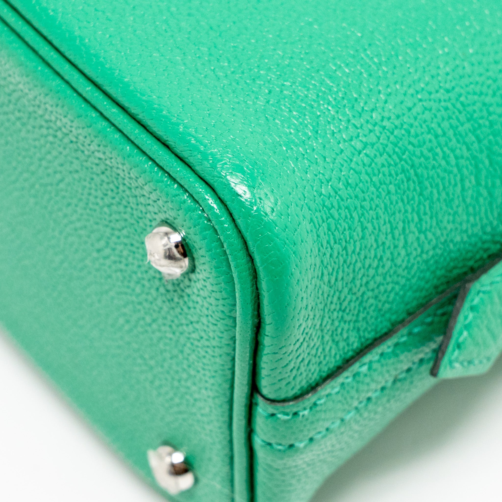 HERMES MINI BOLIDE CHÈVRE MYSORE 6W MENTHE SHW
