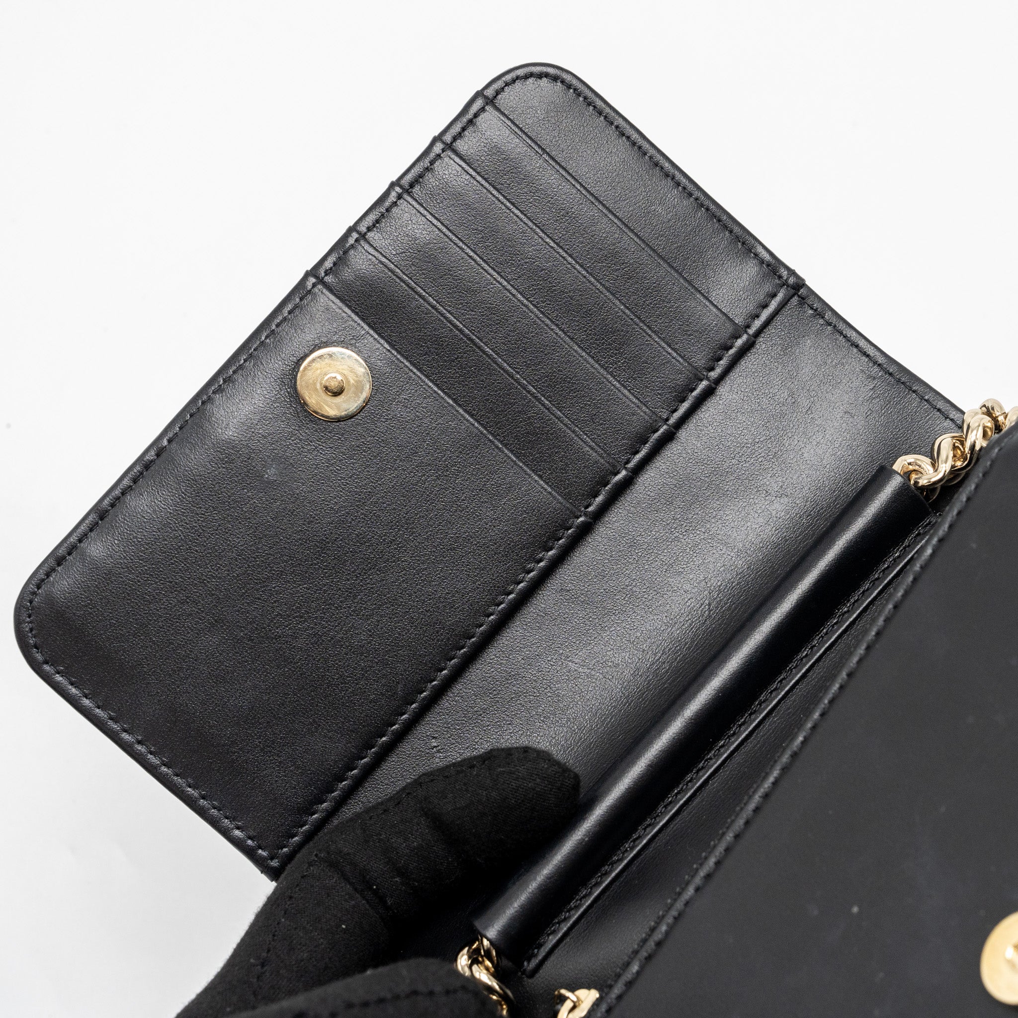 CHANEL BOY CHAIN CLUTCH CAVIAR BLACK LGHW (MICROCHIP)