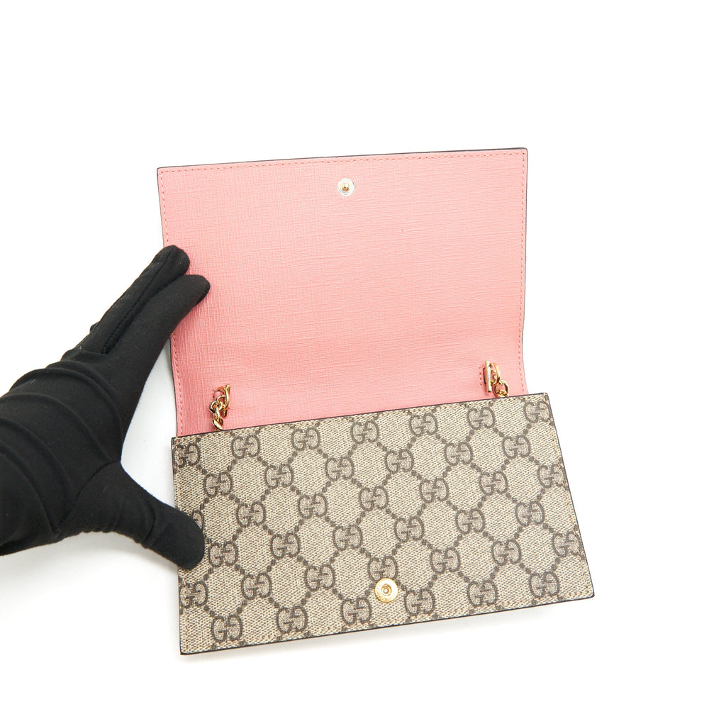 GUCCI WALLET ON CHAIN SUPREME CANVAS LIMITED EDITION
