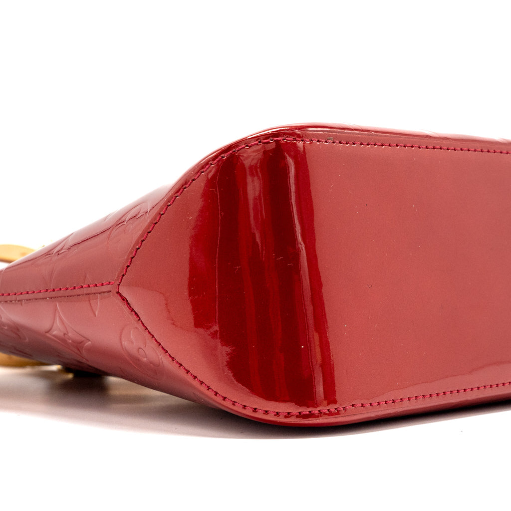 LOUIS VUITTON ZIP TOTE BAG PATENT RED GHW