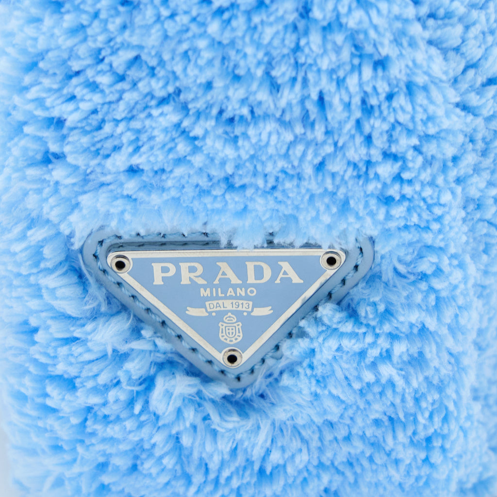 PRADA RE-EDITION 2000 TERRY MINI BAG BLUE SHW