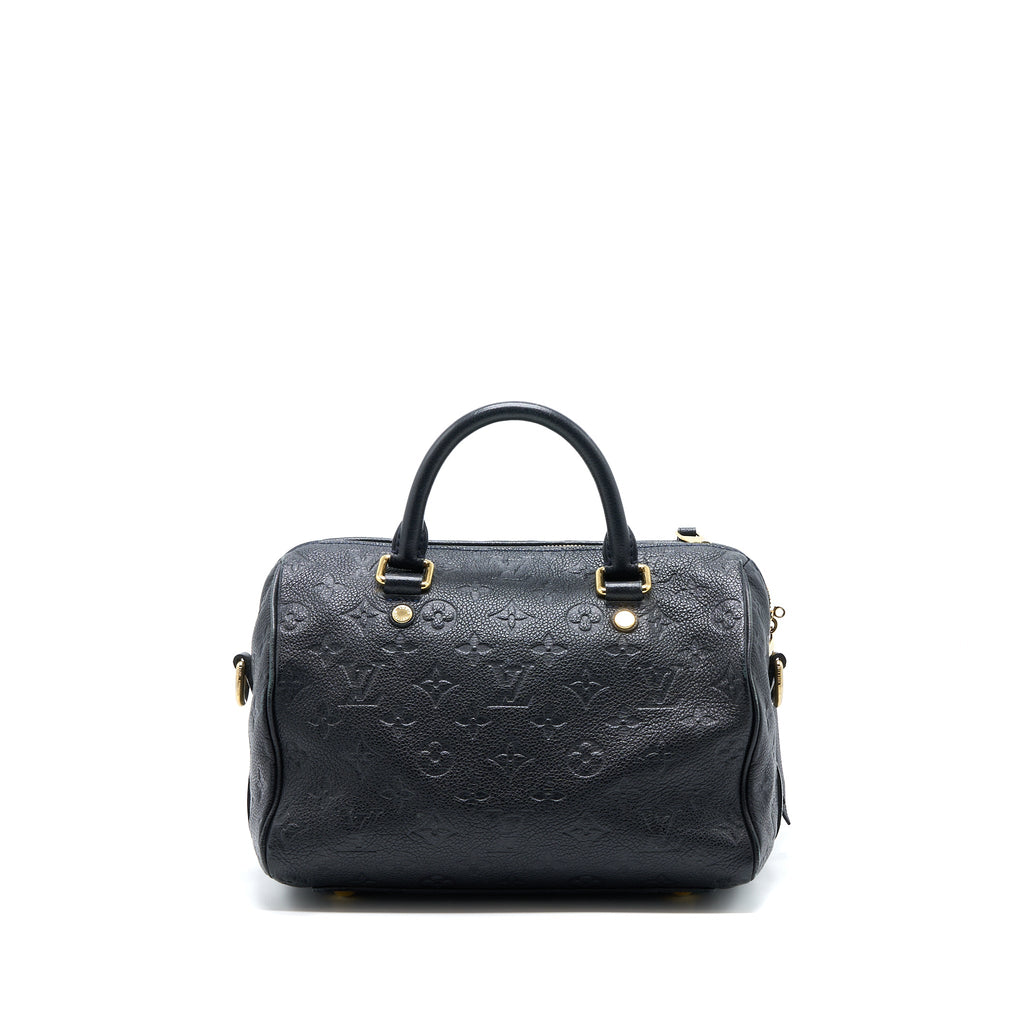 LOUIS VUITTON SPEEDY 25 MONOGRAM EMPREINTE BLACK GHW