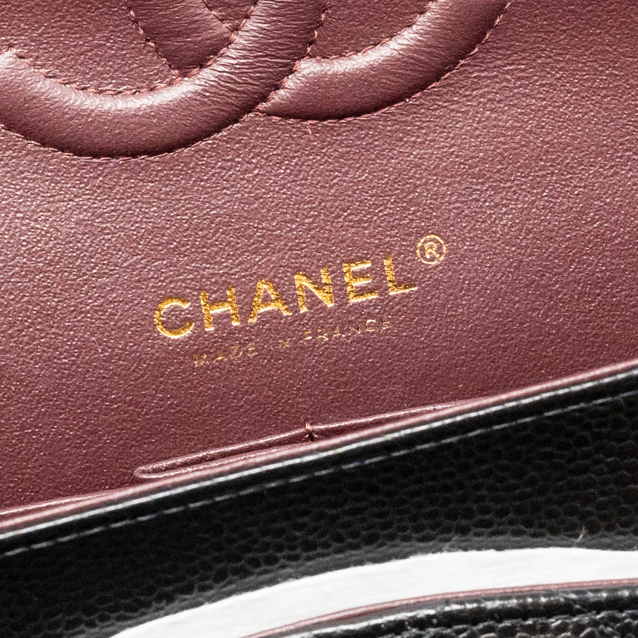 CHANEL MEDIUM CLASSIC DOUBLE FLAP BAG CAVIAR BLACK GHW (MICROCHIP)