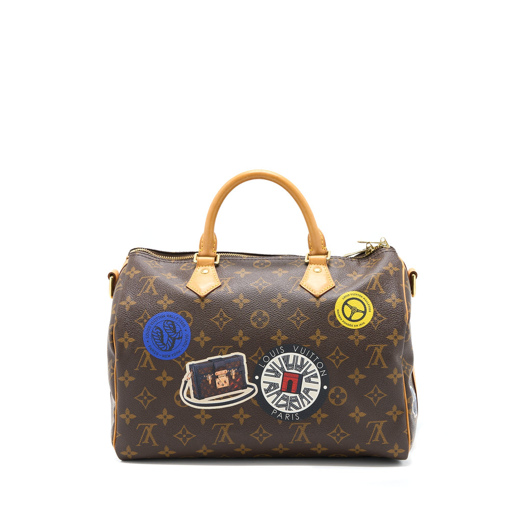LOUIS VUITTON SPEEDY 30 LIMITED EDITION MONOGRAM CANVAS GHW