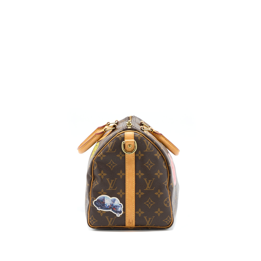 LOUIS VUITTON SPEEDY 30 LIMITED EDITION MONOGRAM CANVAS GHW