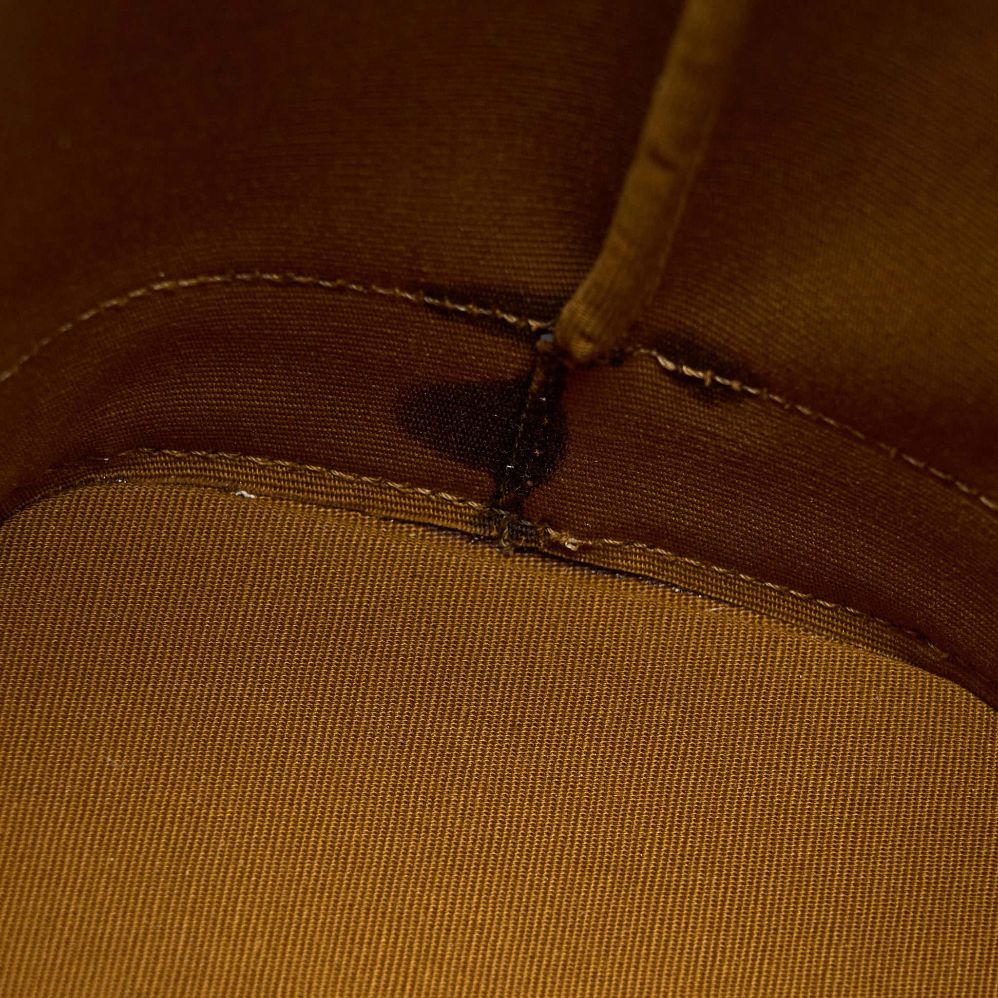 CELINE SMALL BUCKET BAG TRIOMPHE CANVAS/LEATHER TAN GHW