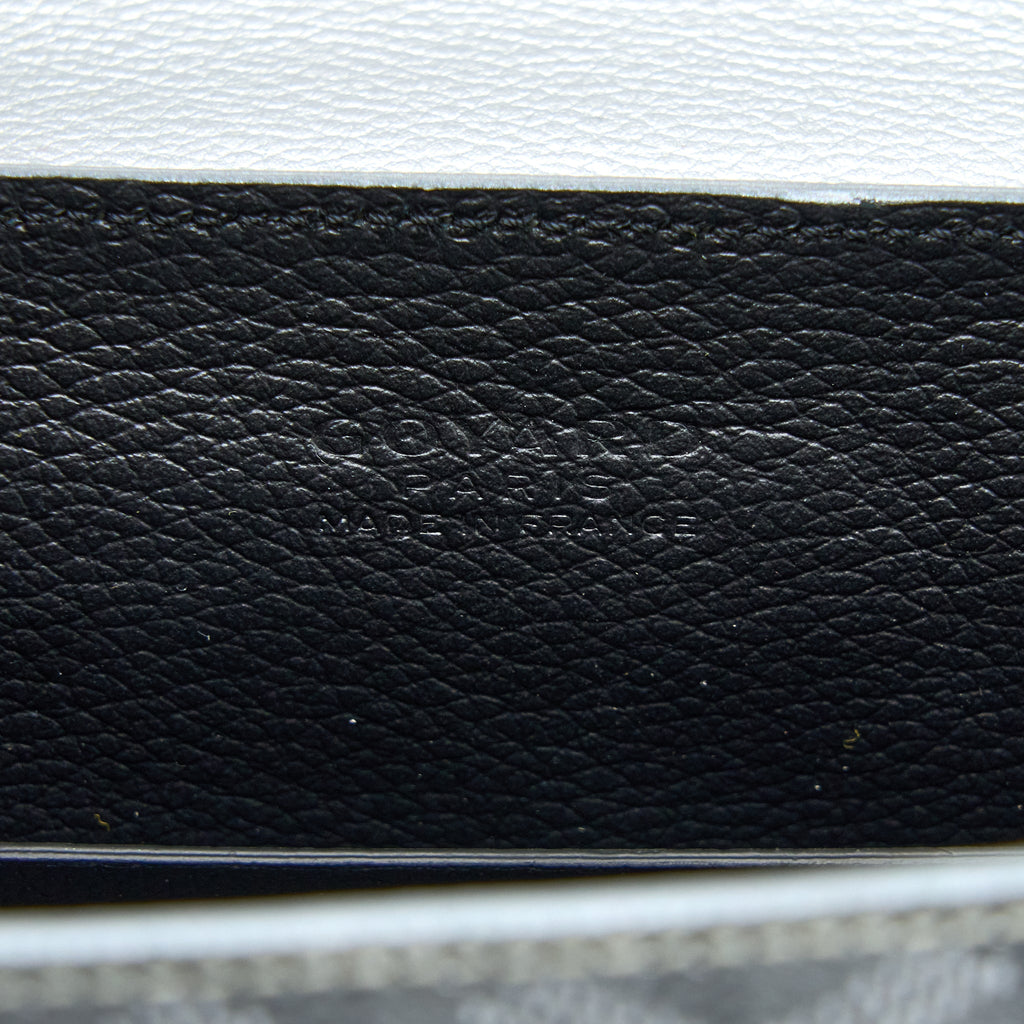 GOYARD SAIGON SOUPLE MINI LIMITED EDITION CANVAS/CALFSKIN SILVER SHW