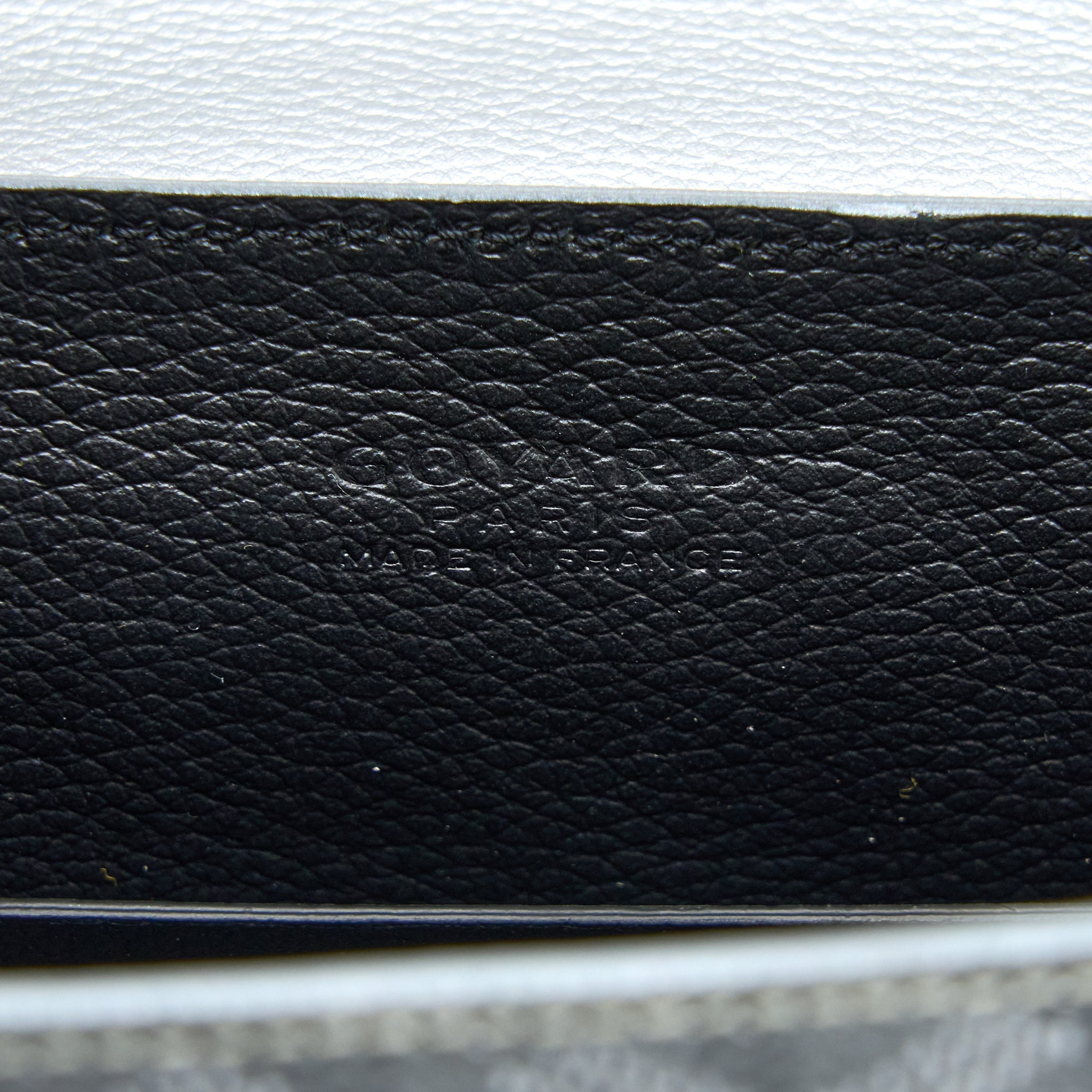 GOYARD SAIGON SOUPLE MINI LIMITED EDITION CANVAS/CALFSKIN SILVER SHW