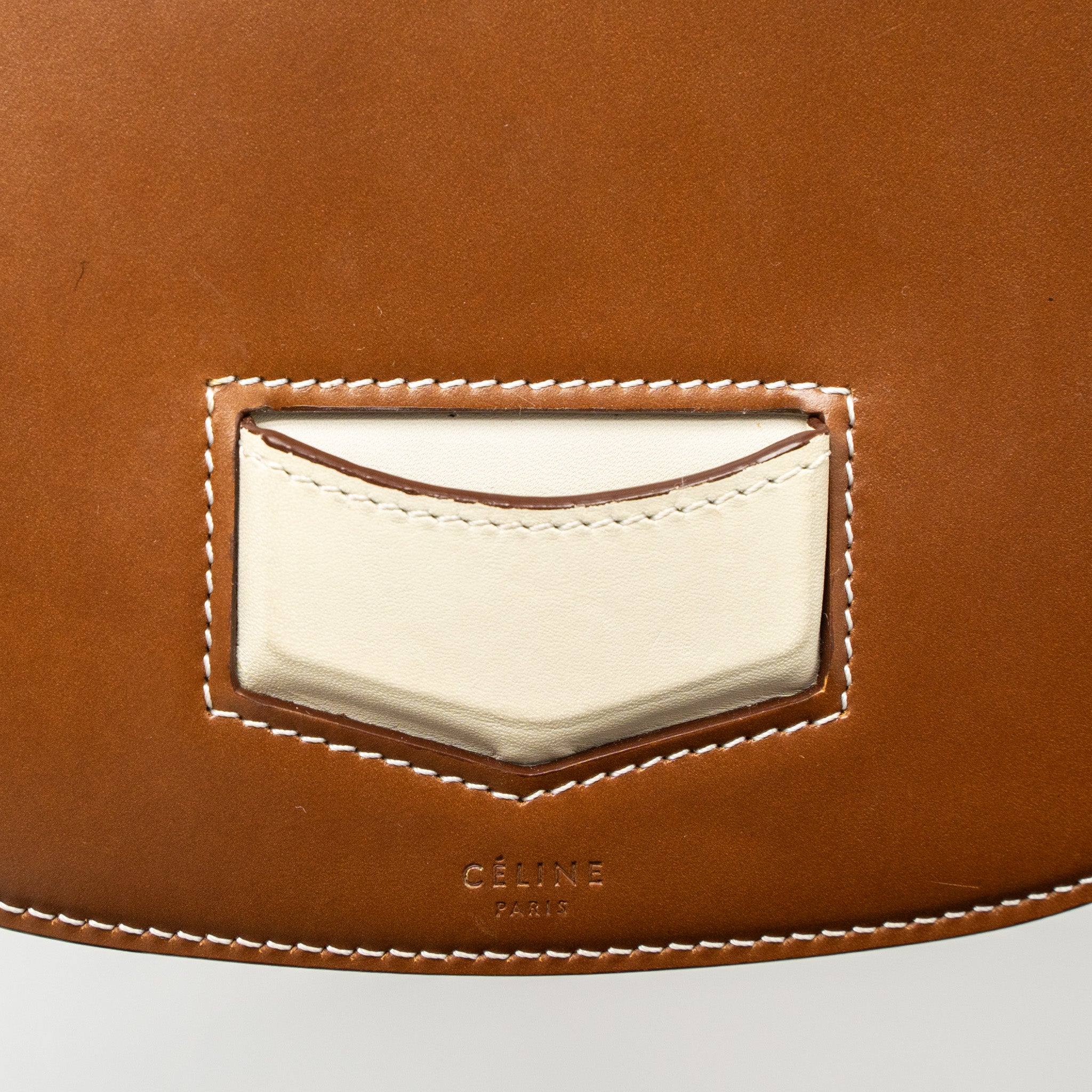 CELINE SMALL TROTTEUR BAG CALFSKIN BROWN/MULTICOLOUR GHW