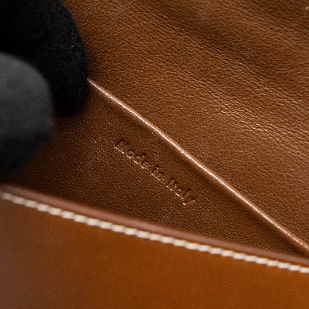 CELINE SMALL TROTTEUR BAG CALFSKIN BROWN/MULTICOLOUR GHW