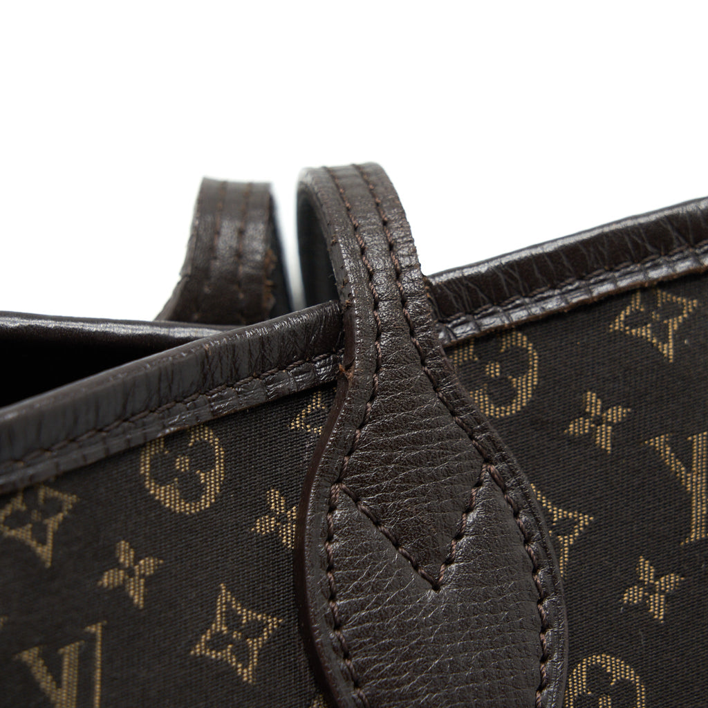 LOUIS VUITTON NEVERFULL MM MONOGRAM FABRIC DARK BROWN GHW