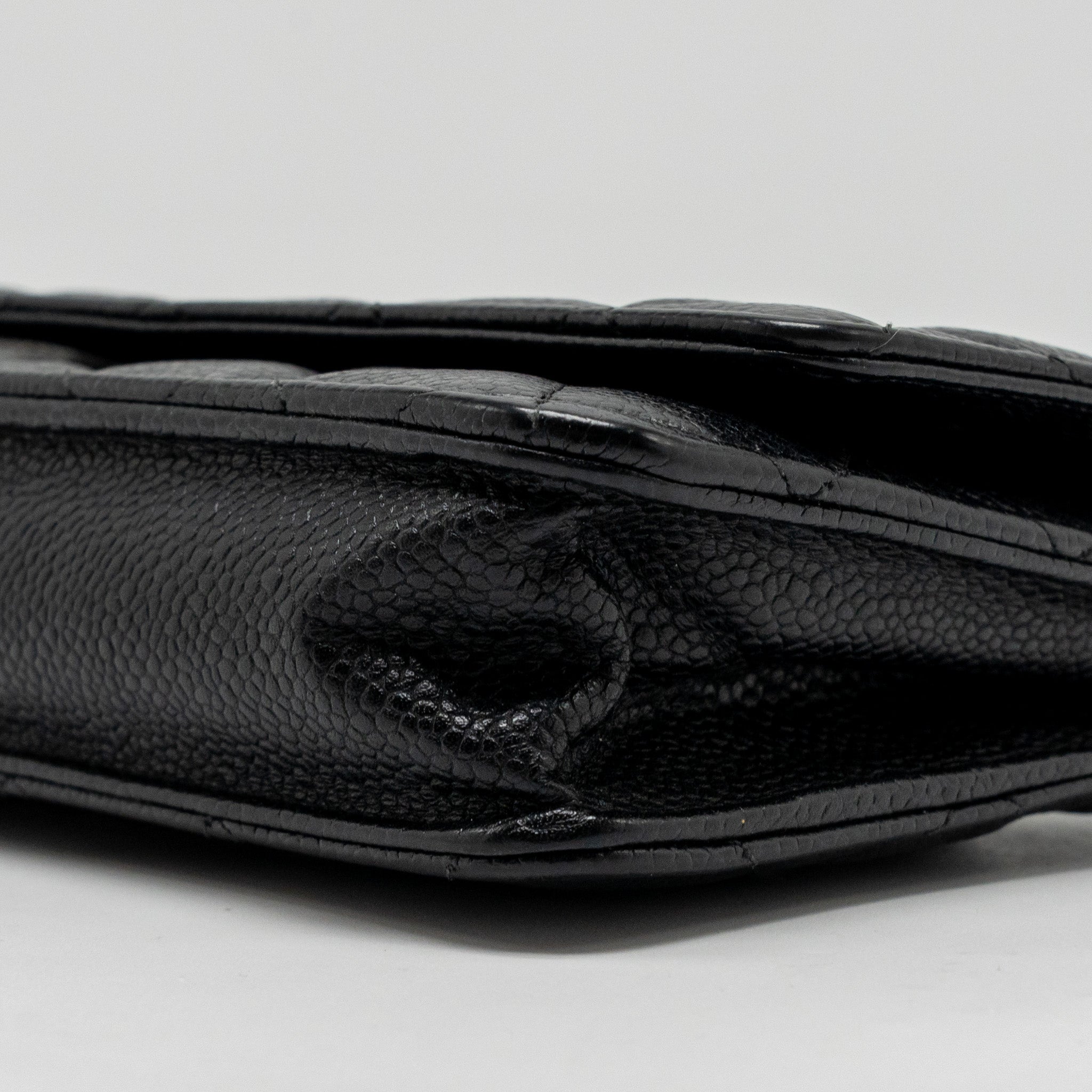 CHANEL CLASSIC WALLET ON CHAIN CAVIAR BLACK GHW