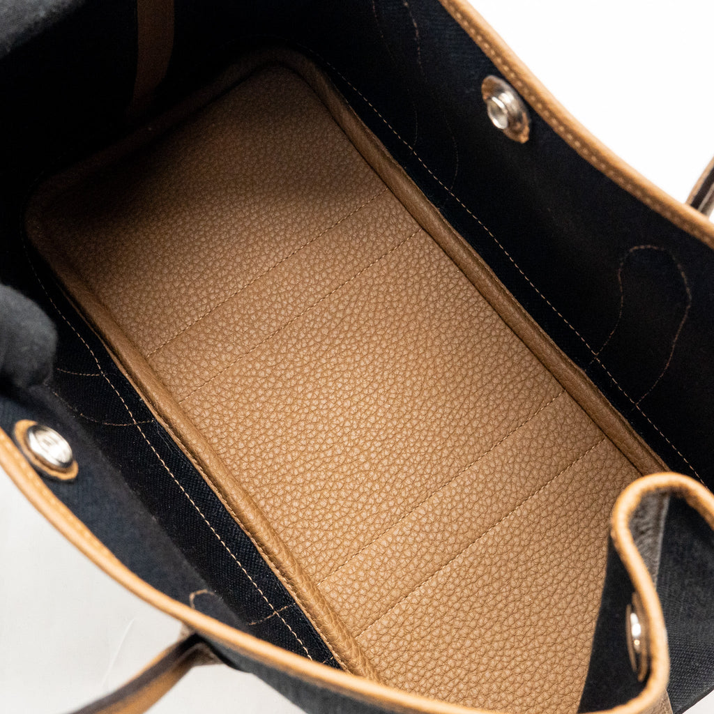 HERMES GARDEN PARTY 30 CANVAS/NEGONDA BLACK/ALEZAN SHW