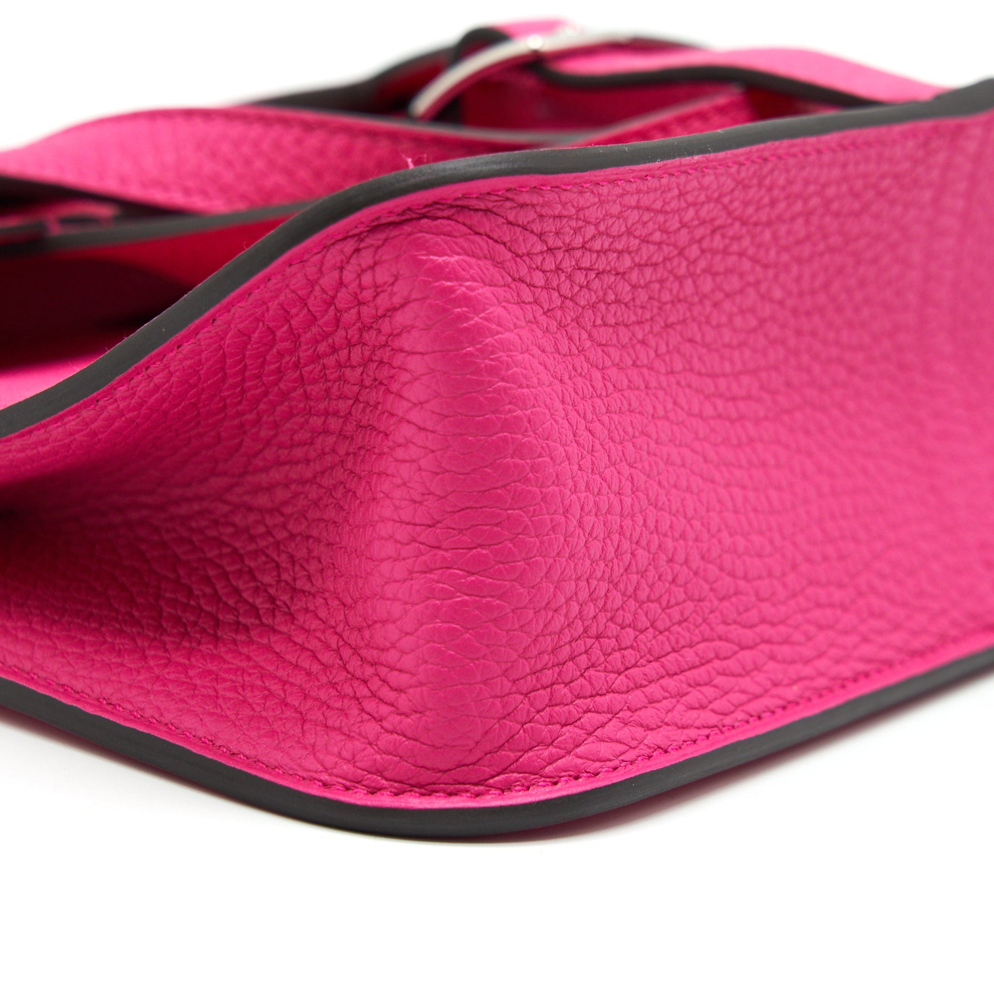 HERMES HALZAN 25 BAG ROSE SHOCKING/ FRAMBOISE