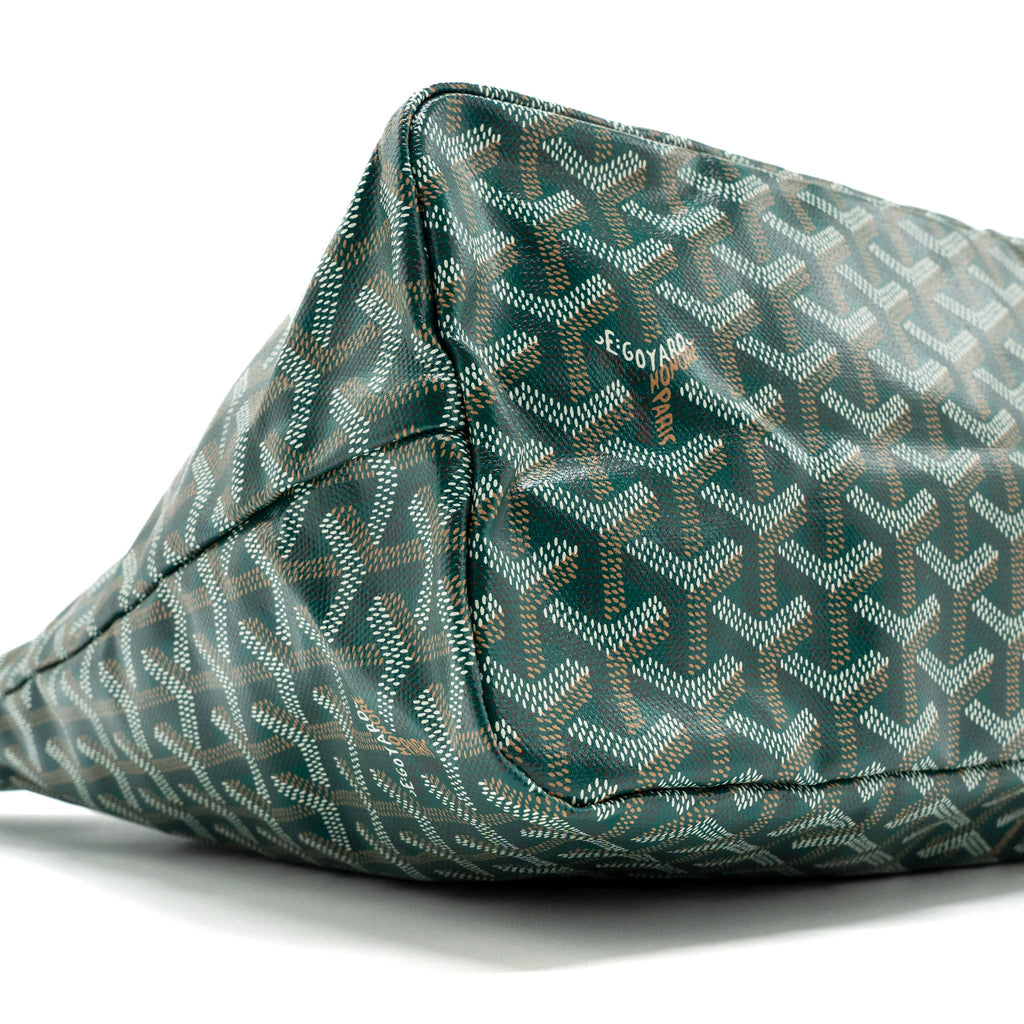 GOYARD BOHEME HOBO BAG CANVAS/ CALFSKIN GREEN SHW