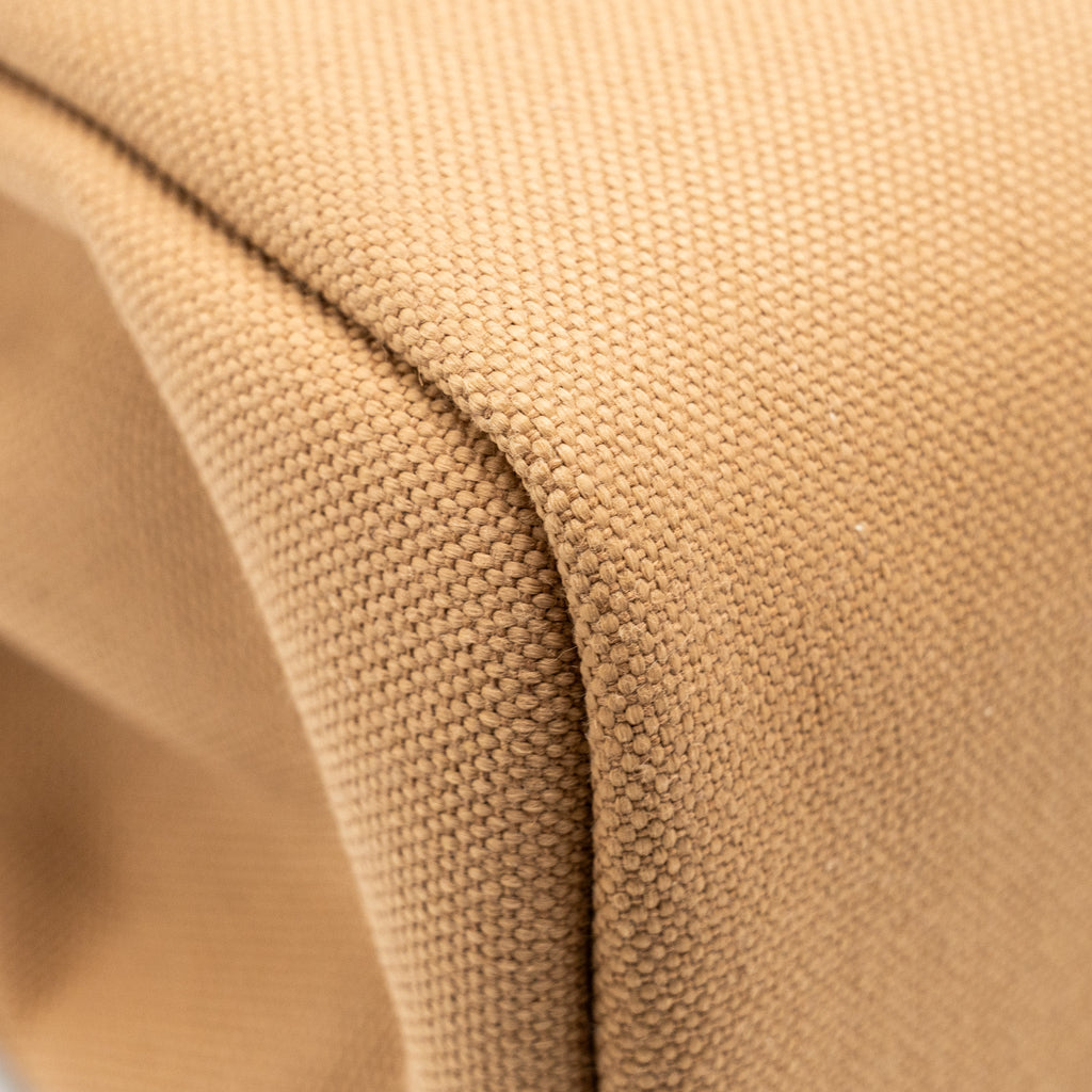 HERMES HERBAG 31 ZIP BAG CANVAS/VACHE HUNTER CHAI / FAUVE GHW