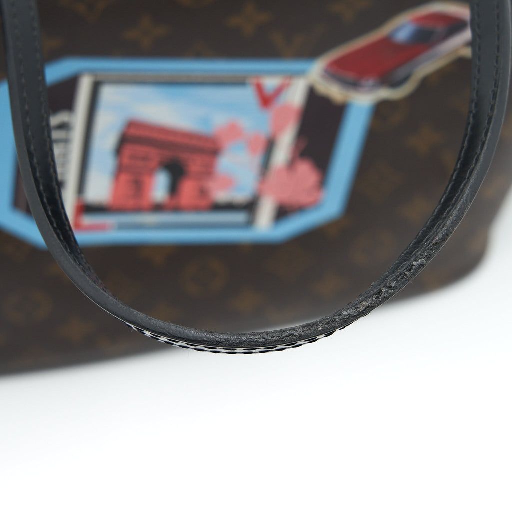 LOUIS VUITTON NEVERFULL MM WORLD TOUR MONOGRAM CANVAS LIMITED EDITION