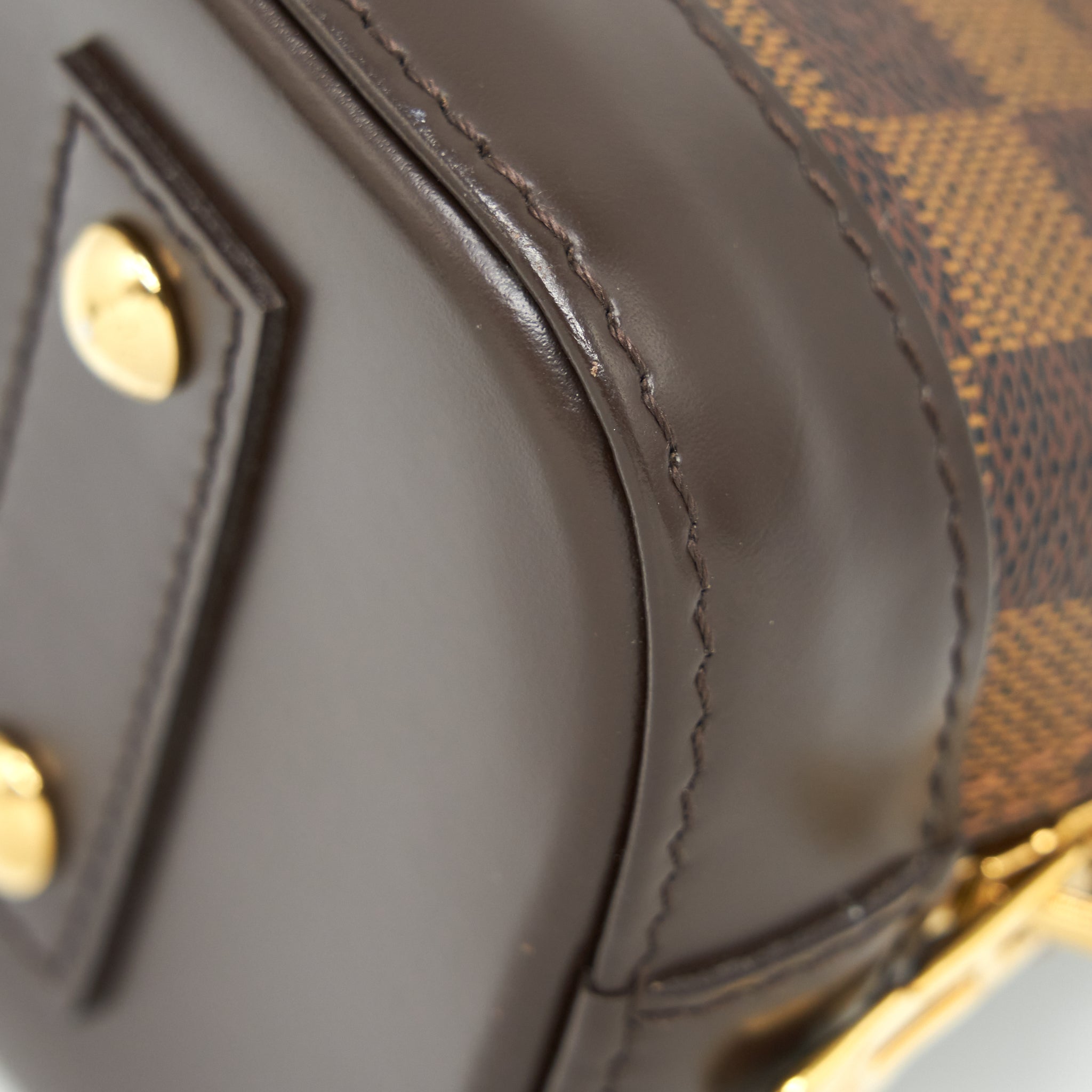 LOUIS VUITTON ALMA BB DAMIER EBENE CANVAS GHW