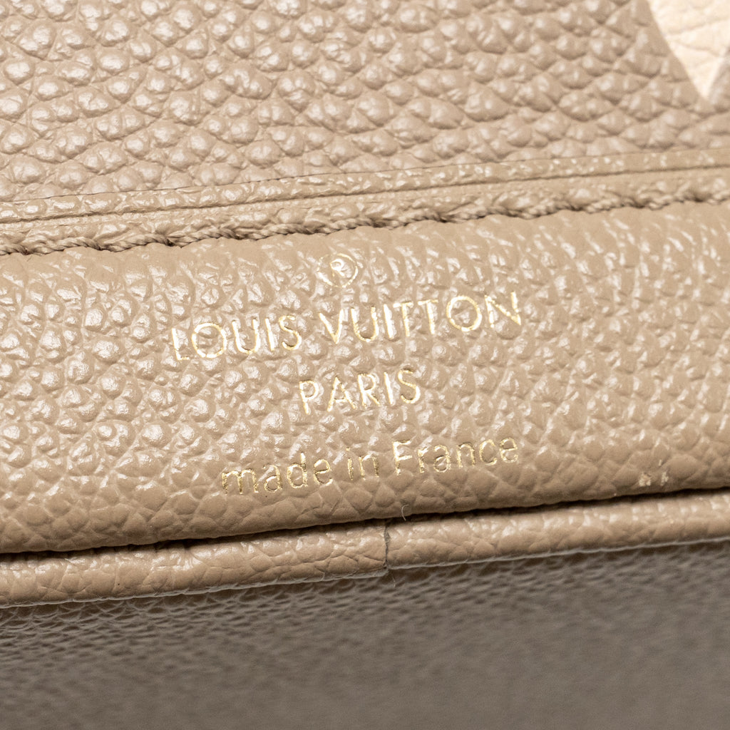 LOUIS VUITTON NANO NOE MONOGRAM EMPREINTE CALFSKIN LEATHER GREY GHW