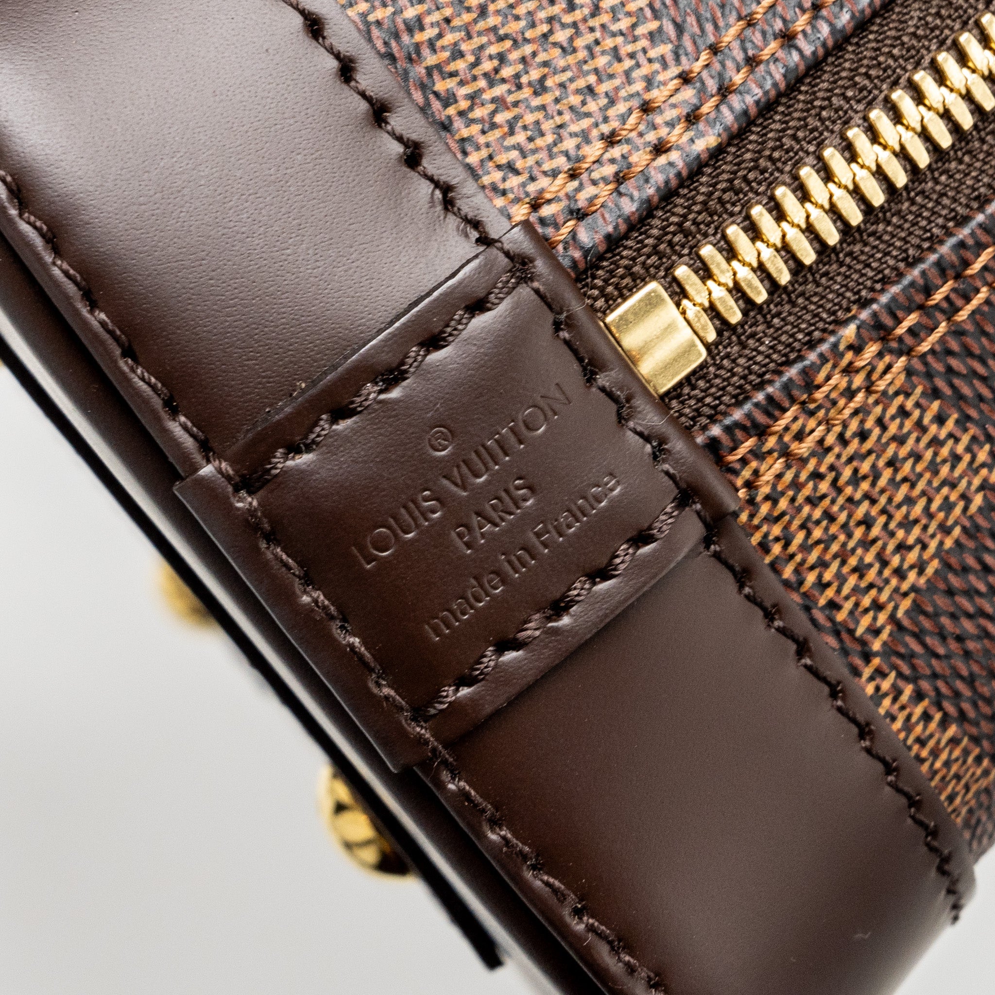 LOUIS VUITTON ALMA BB DAMIER EBENE CANVAS GHW