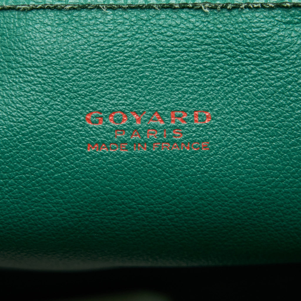 GOYARD ANJOU MINI BAG CANVAS/CALFSKIN GREEN SHW