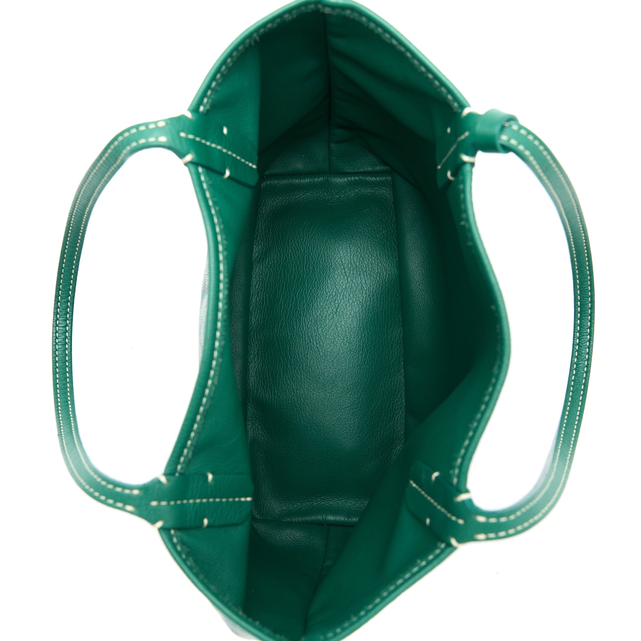 GOYARD ANJOU MINI BAG CANVAS/CALFSKIN GREEN SHW