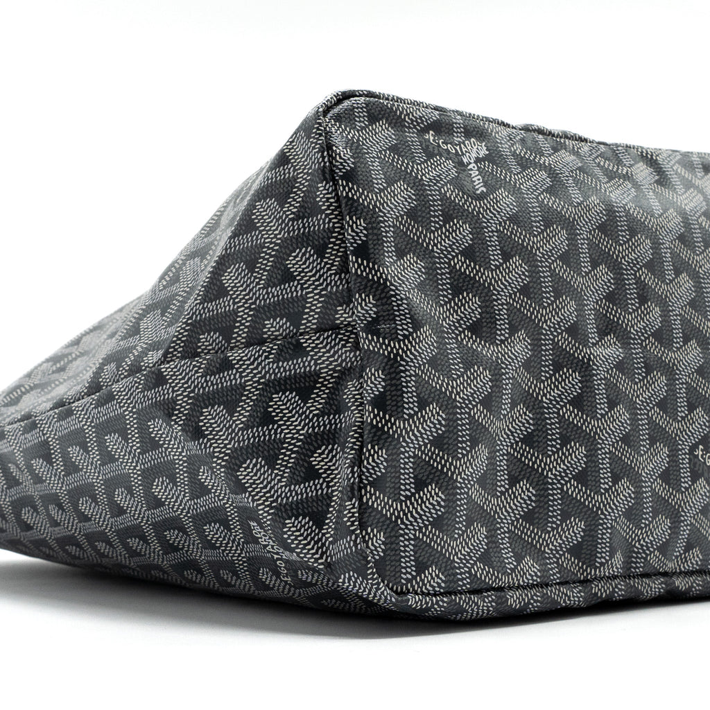 GOYARD SAINT LOUIS PM TOTE BAG GOYARDINE CANVAS GREY / MULTICOLOURED SHW