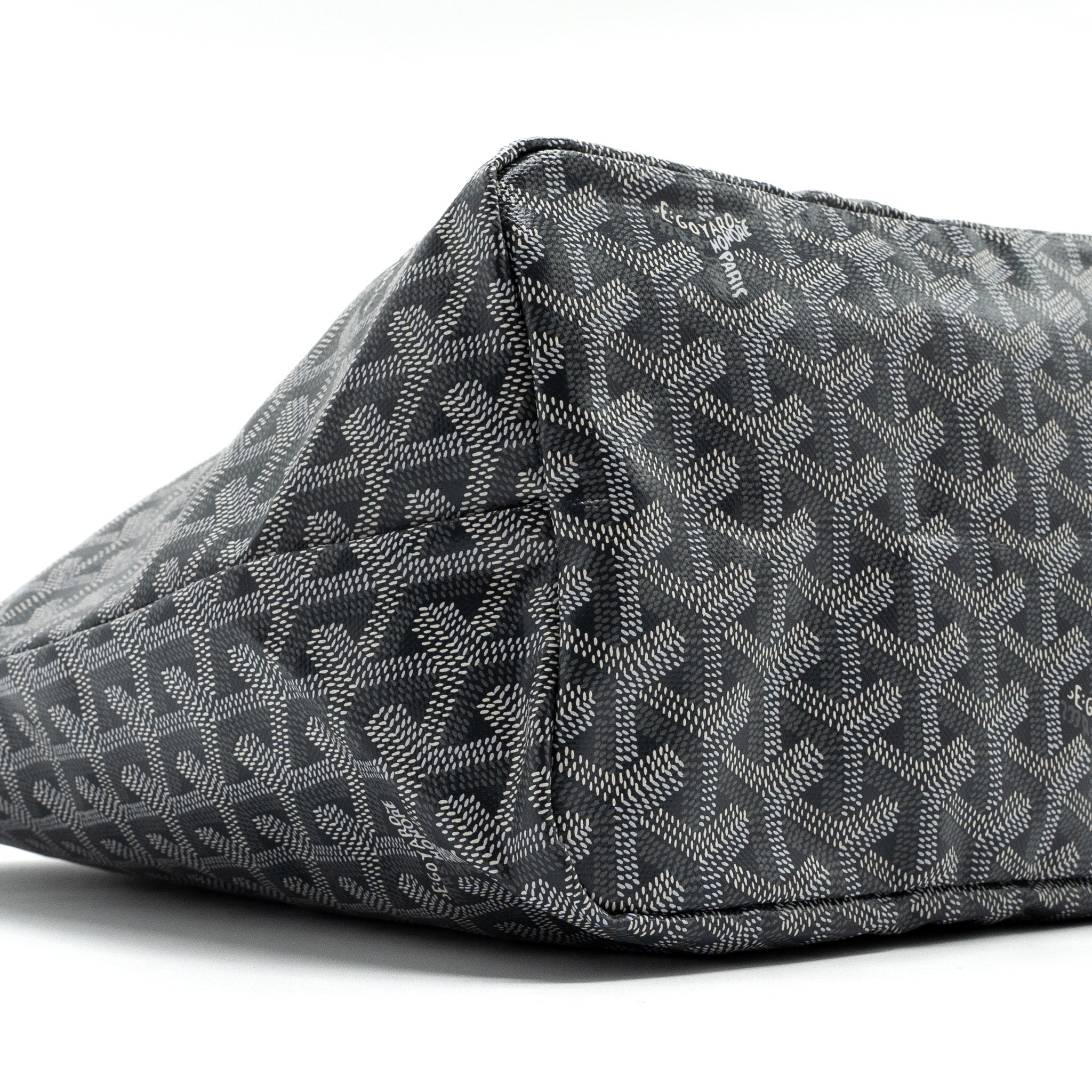 GOYARD SAINT LOUIS PM TOTE BAG GOYARDINE CANVAS GREY / MULTICOLOURED SHW