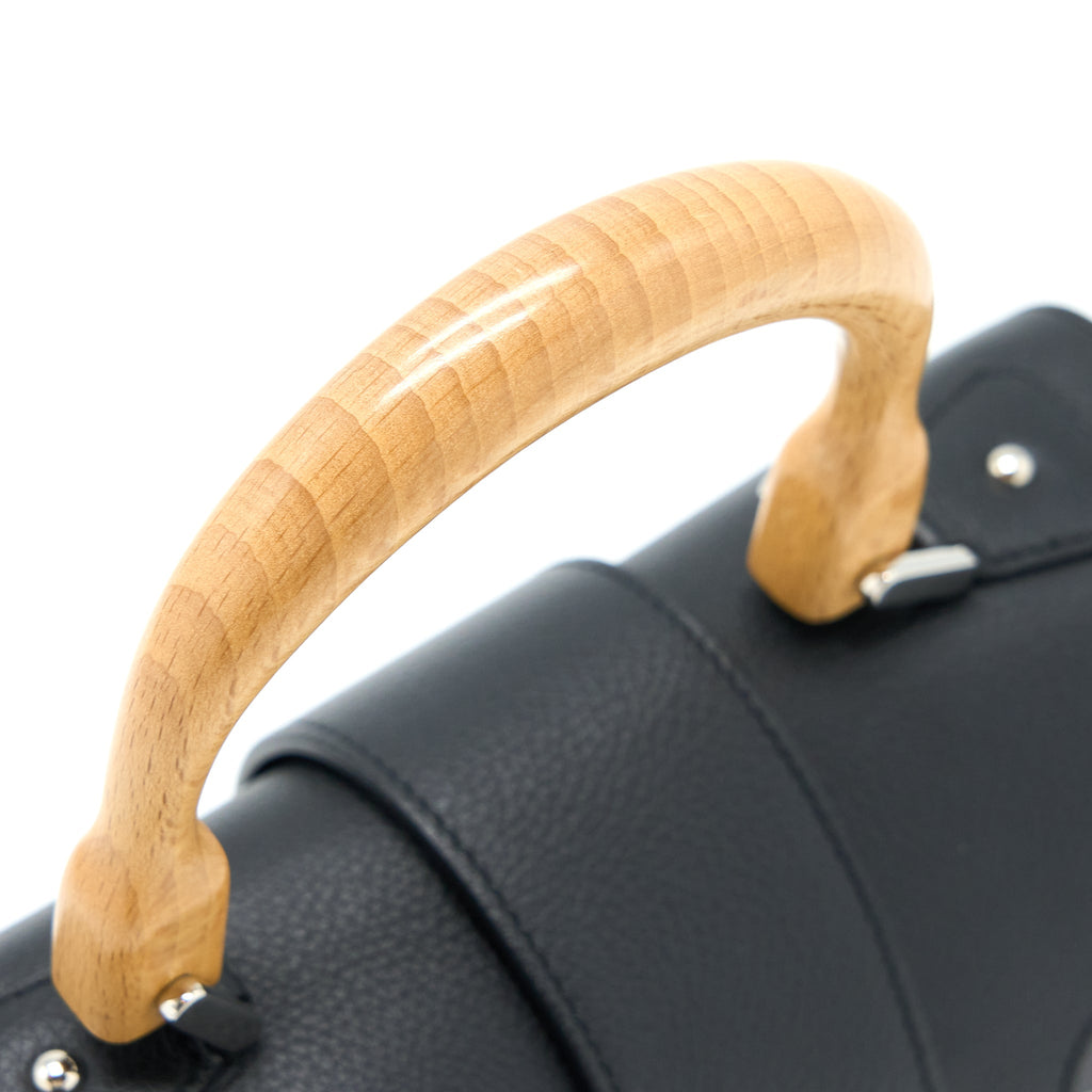 GOYARD MINI SAIGON SOUPLE BAG CANVAS/CALFSKIN BLACK SHW