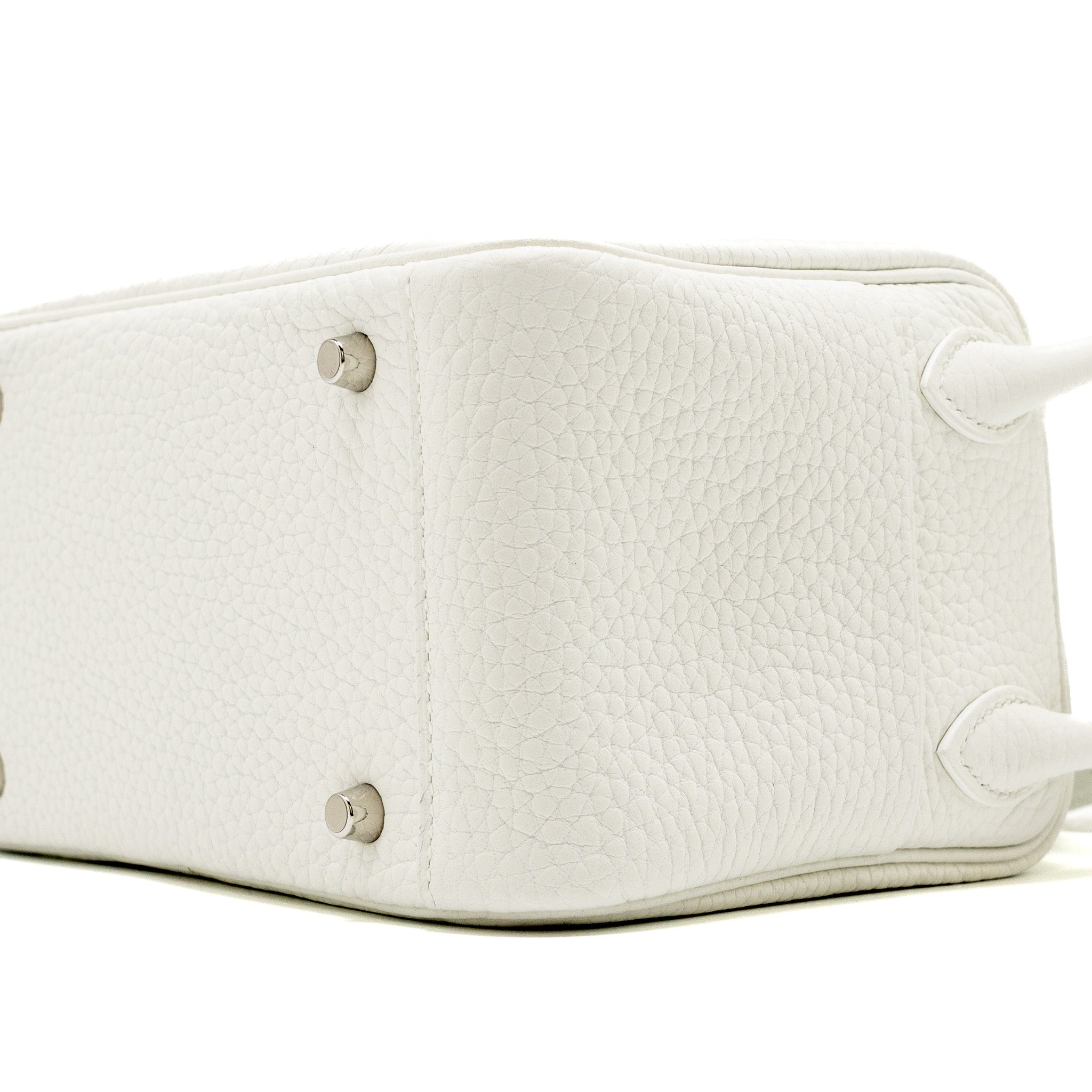 HERMES MINI LINDY CLEMENCE NEW WHITE SHW