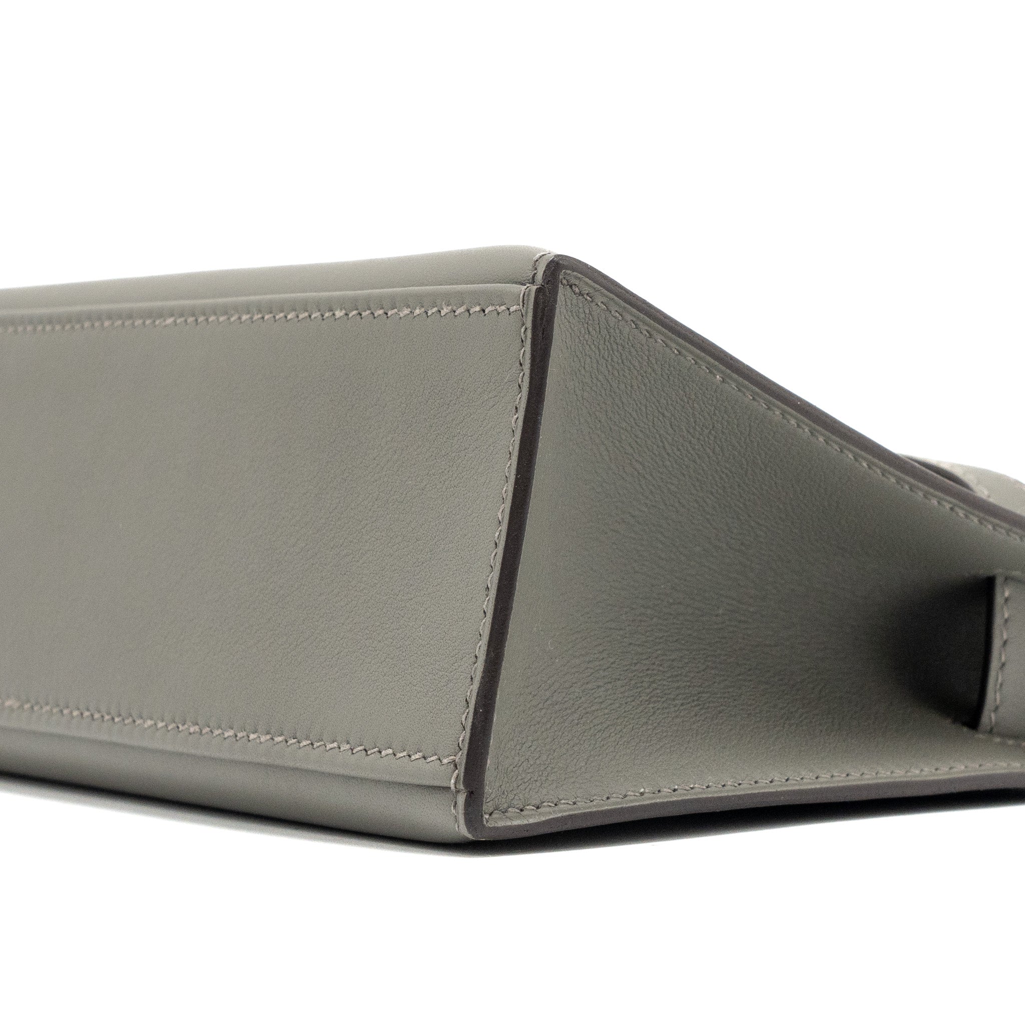 HERMES KELLY POCHETTE SWIFT GRIS MEYER SHW