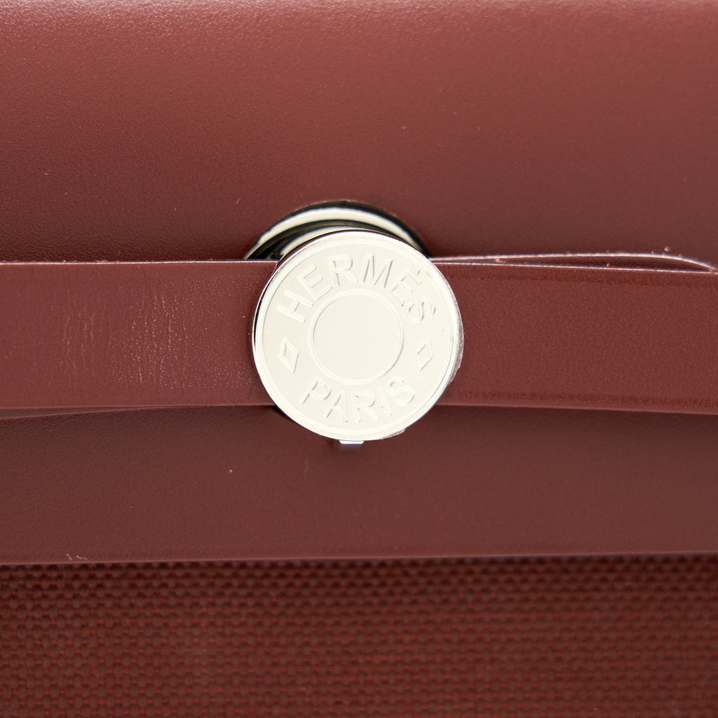 HERMES HERBAG ZIP 31 IN ROUGE H SHW
