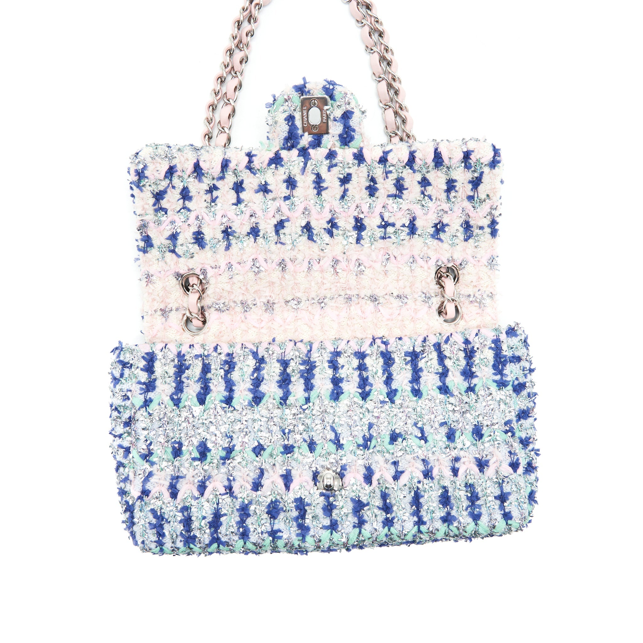 CHANEL TWEED CLASSIC FLAP BAG MULTI COLOUR SHW