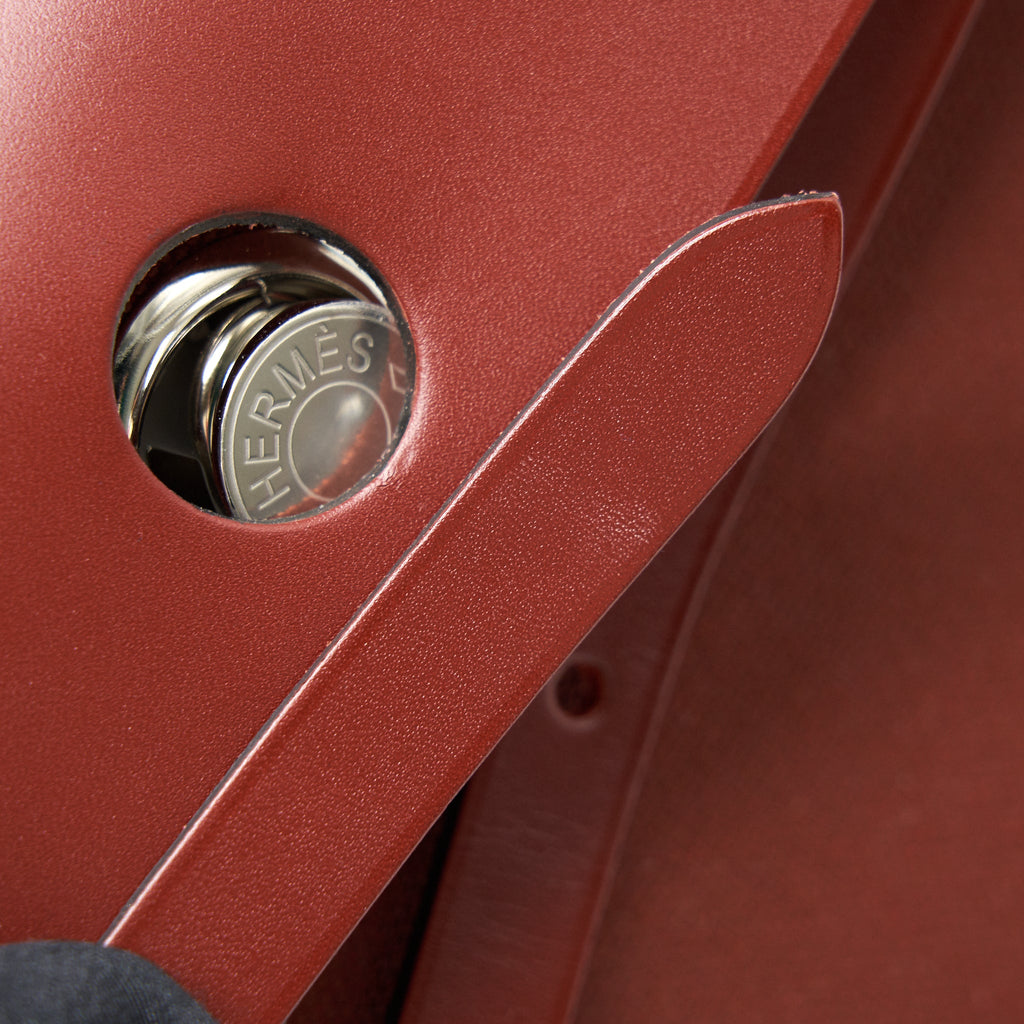 HERMES HERBAG ZIP 31 IN ROUGE H SHW