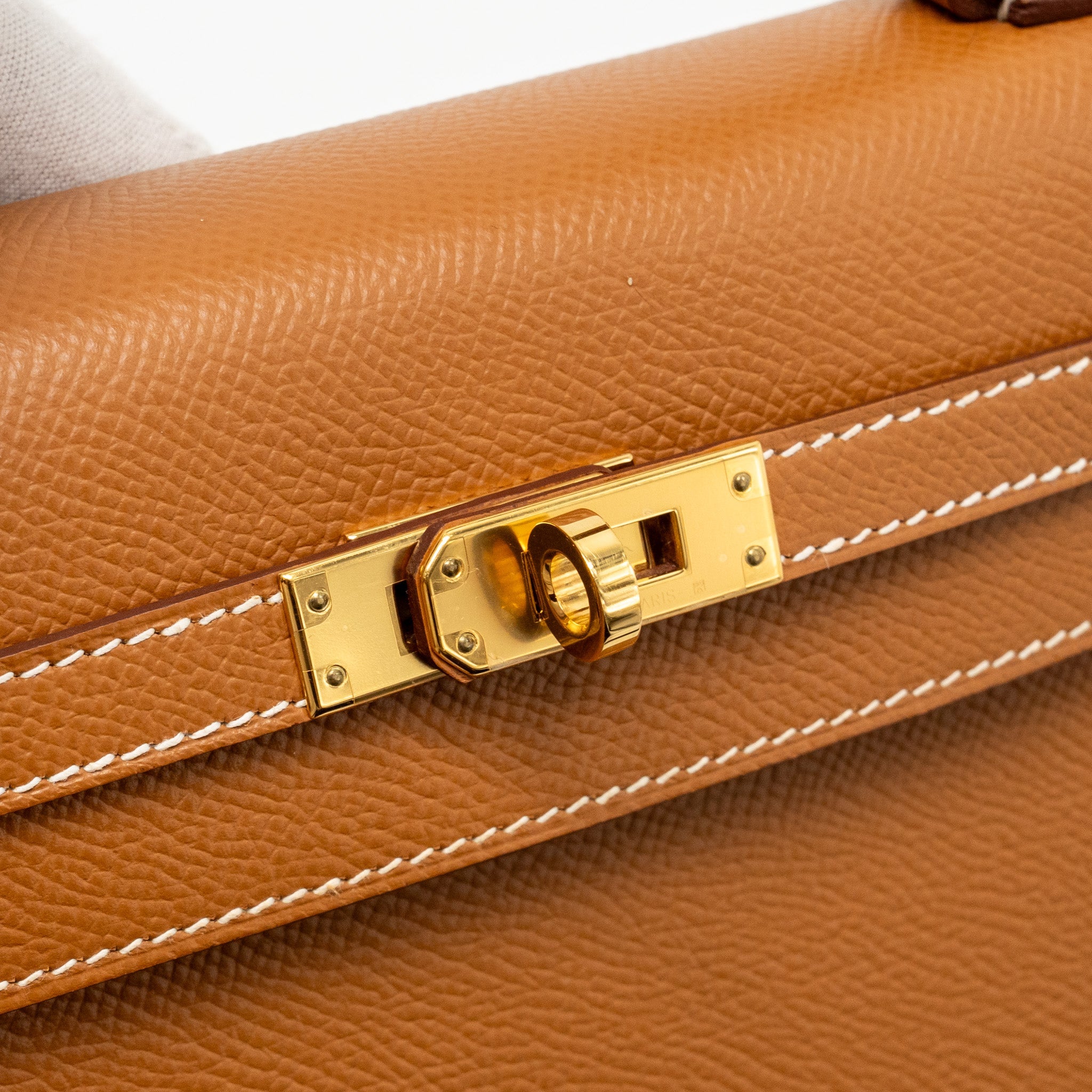 HERMES KELLY 25 EPSOM GOLD GHW