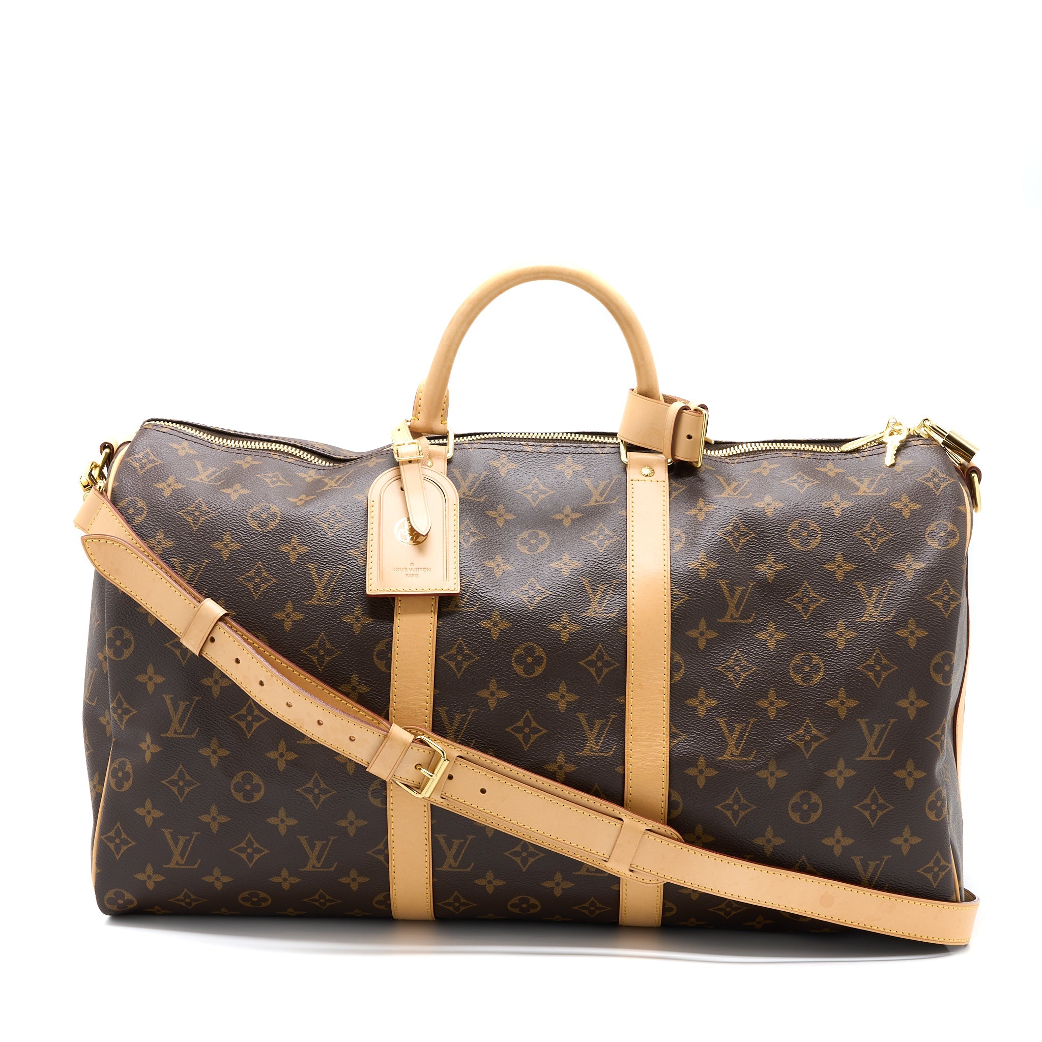 LOUIS VUITTON KEEPALL BANDOULIRE 50 MONOGRAM CANVAS GHW