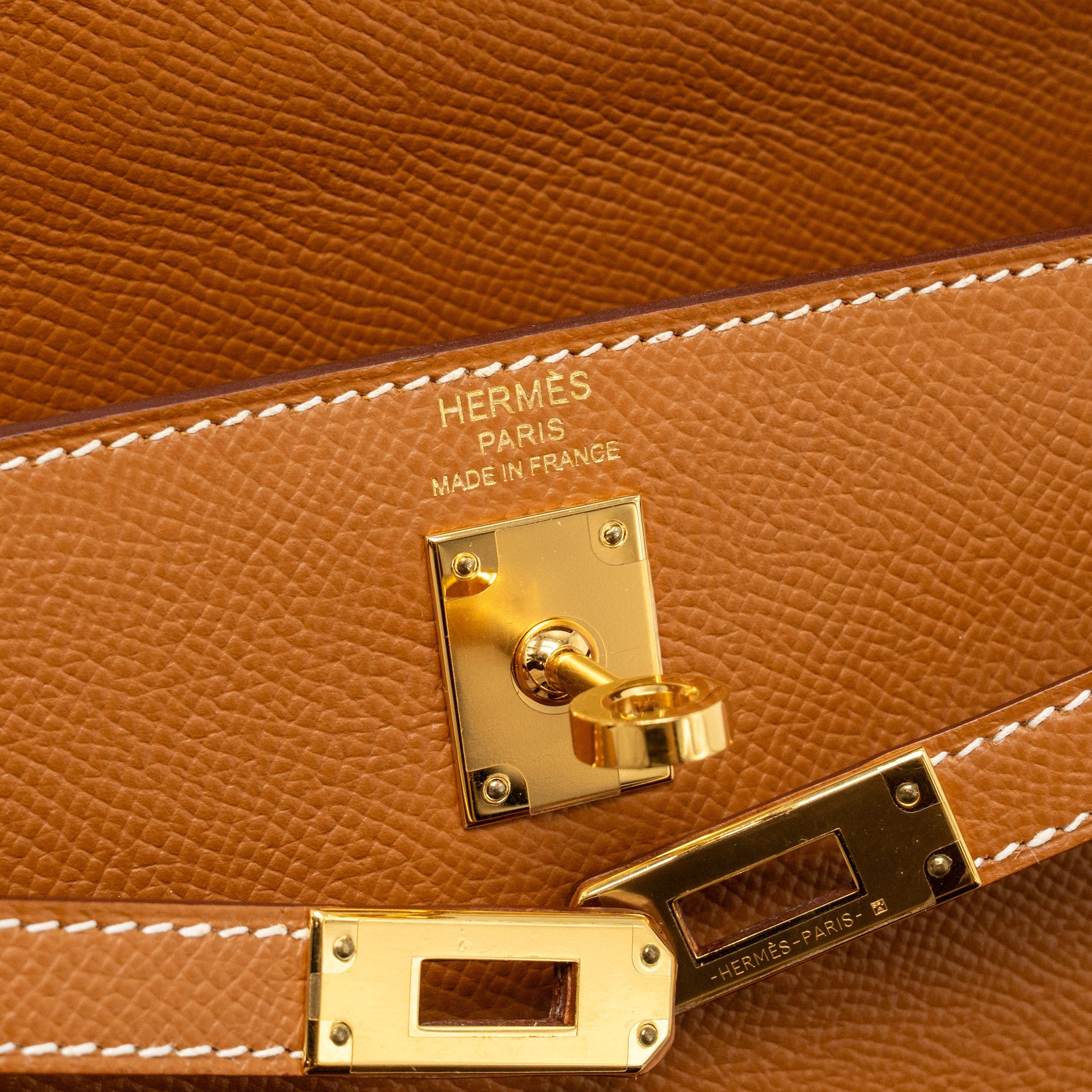 HERMES KELLY 25 EPSOM GOLD GHW