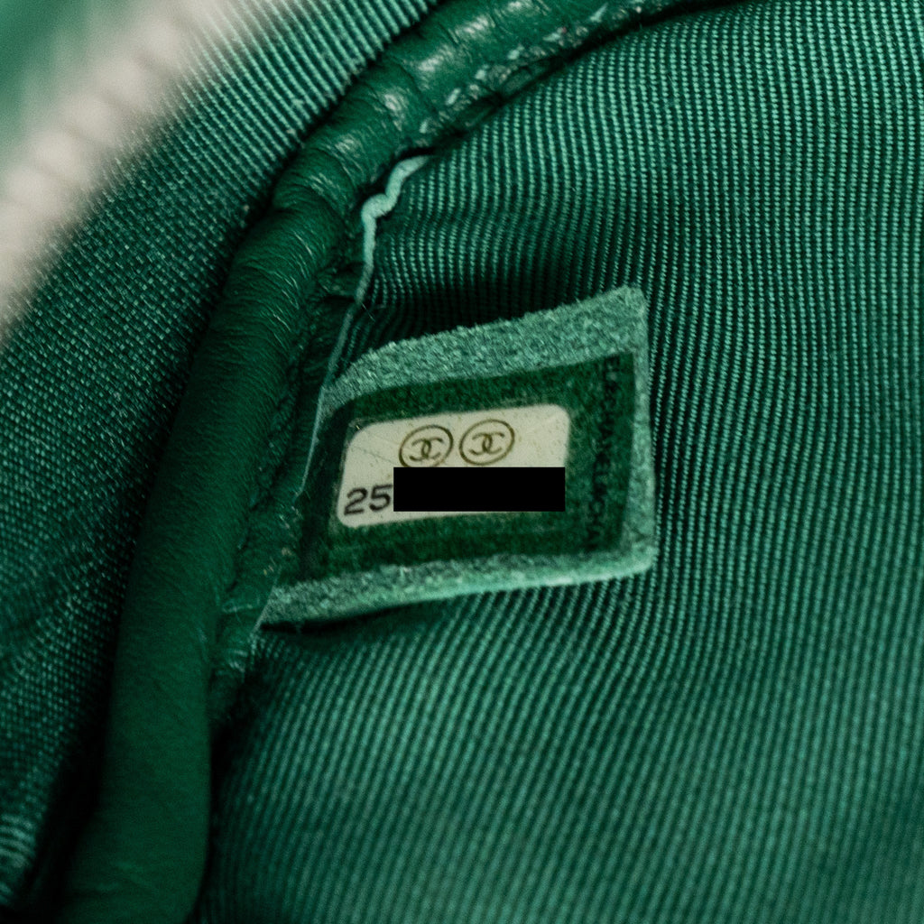 CHANEL SMALL CAMERA BAG CALFSKIN GREEN SHW