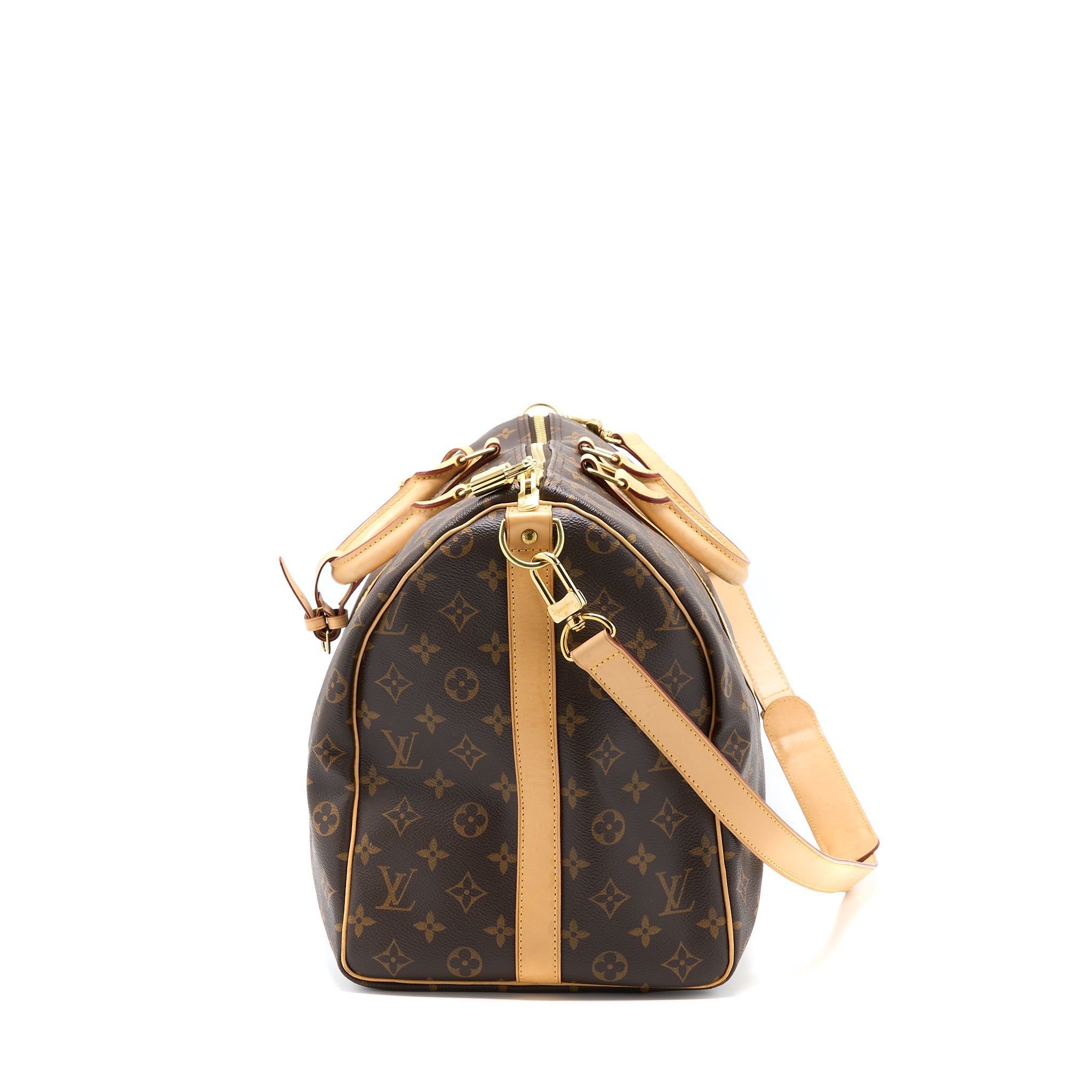 LOUIS VUITTON KEEPALL BANDOULIRE 50 MONOGRAM CANVAS GHW