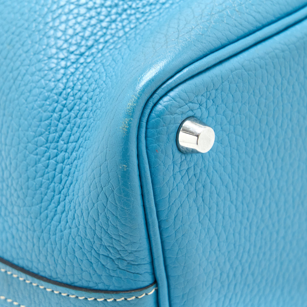 HERMES PICOTIN 18 LOCK BAG CLEMENCE BLUE JEANS SHW