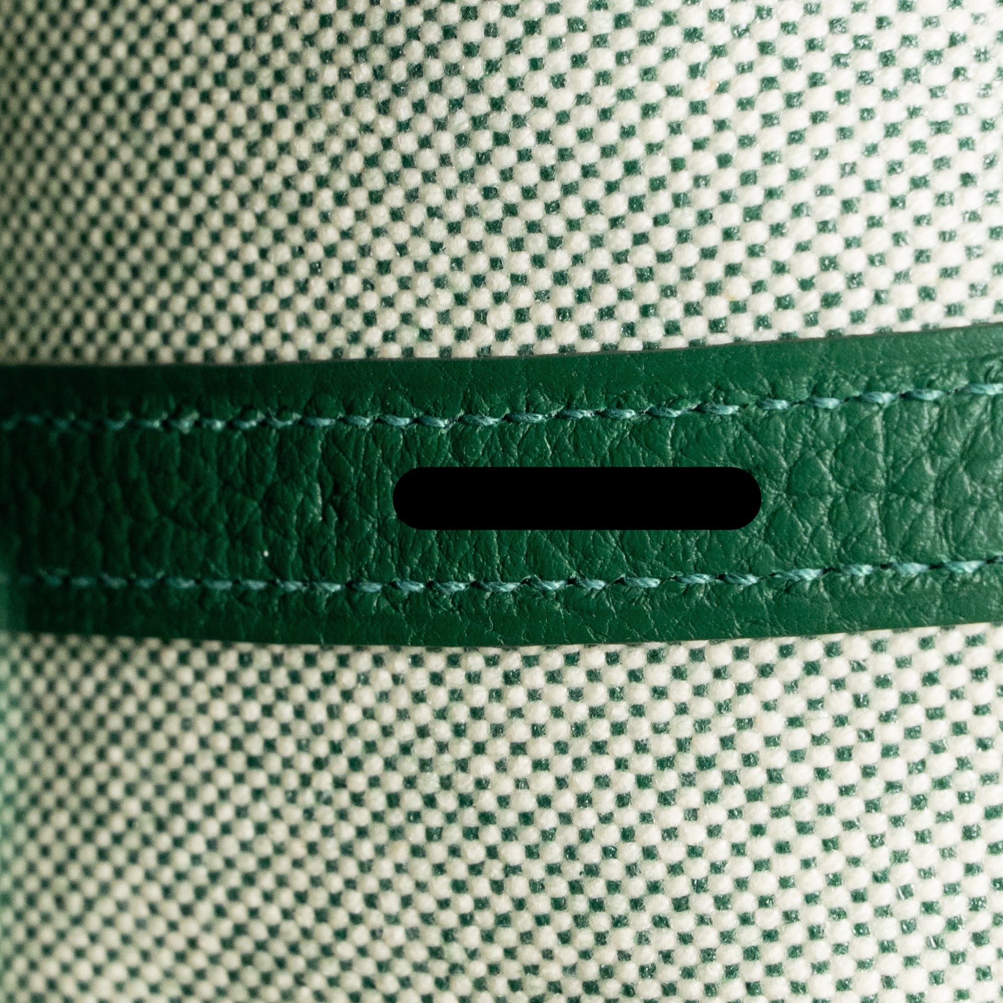 HERMES NEO GARDEN PARTY 23 CANVAS/NEGONDA ECRU/VERT MOYEN SHW