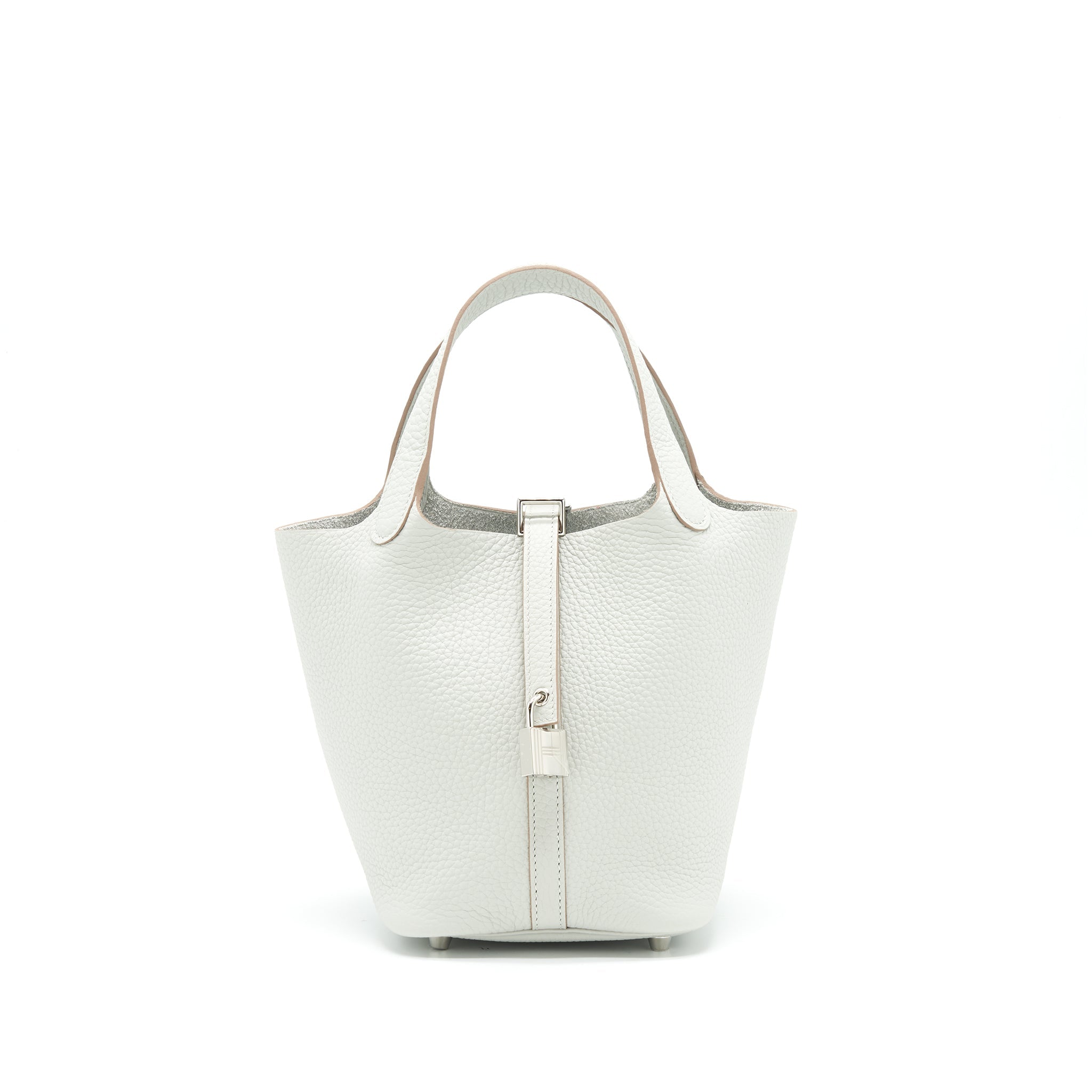 HERMES PICOTIN 18 LOCK BAG 80 GRIS PALE SHW