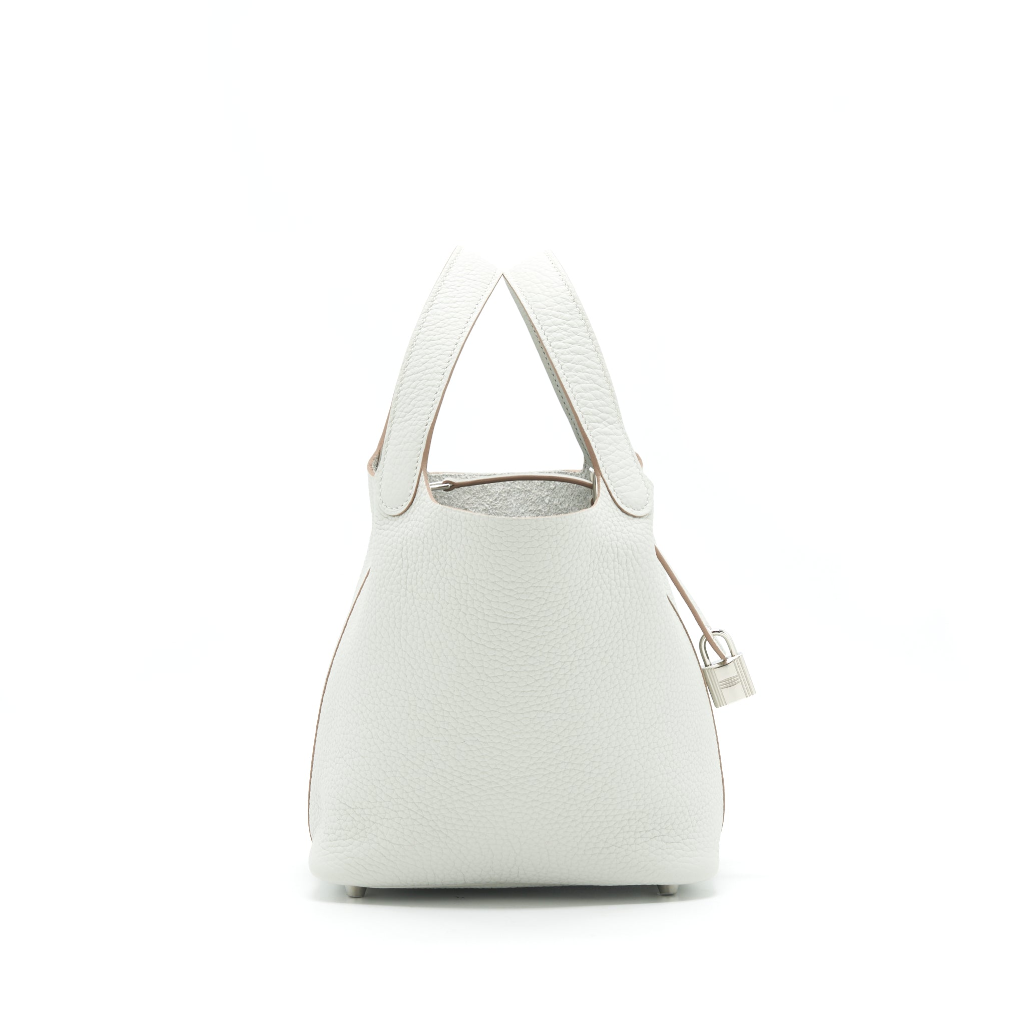 HERMES PICOTIN 18 LOCK BAG 80 GRIS PALE SHW